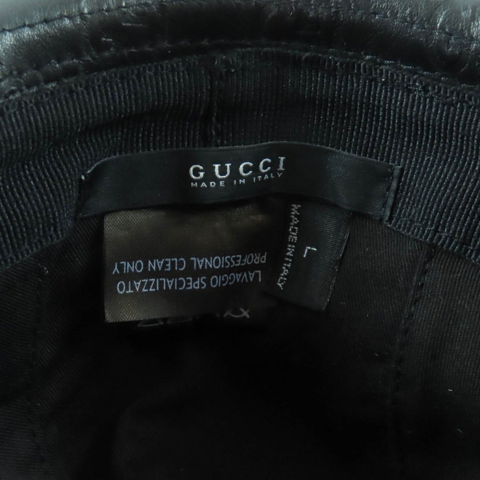 Gucci Gucci Gucci Guccissima GGPattern Cowhide Hat Leather Hats DUTY FREE for USA Size ONE SIZE - 6 Thumbnail