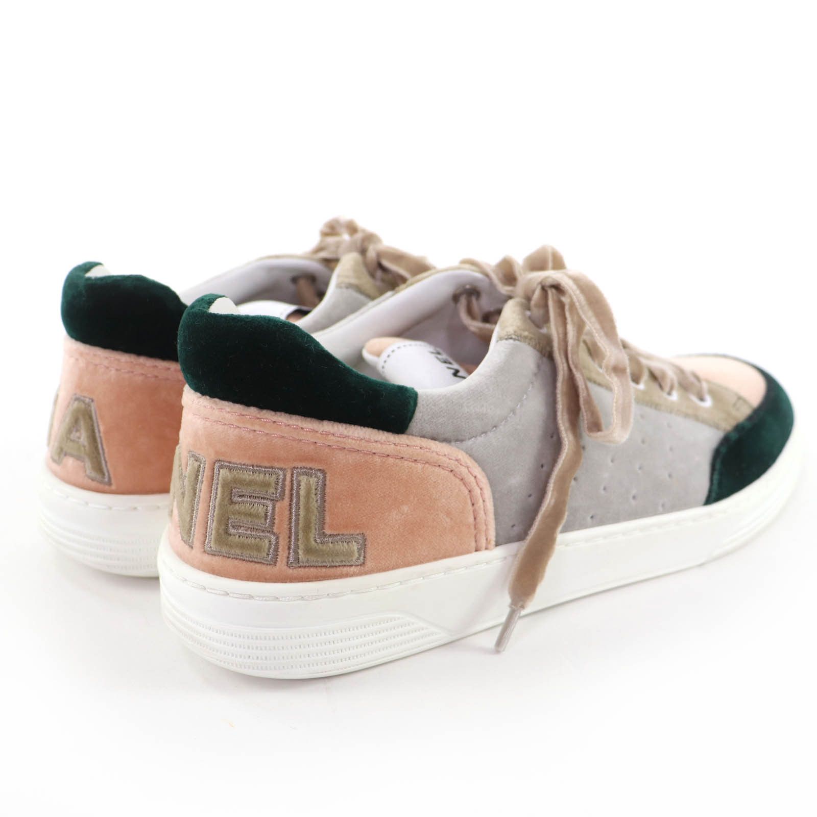 Chanel Chanel CHANEL Velvet Sneakers Textile Shoes G36295 DUTY FREE for USA Size ONE SIZE - 2 Thumbnail
