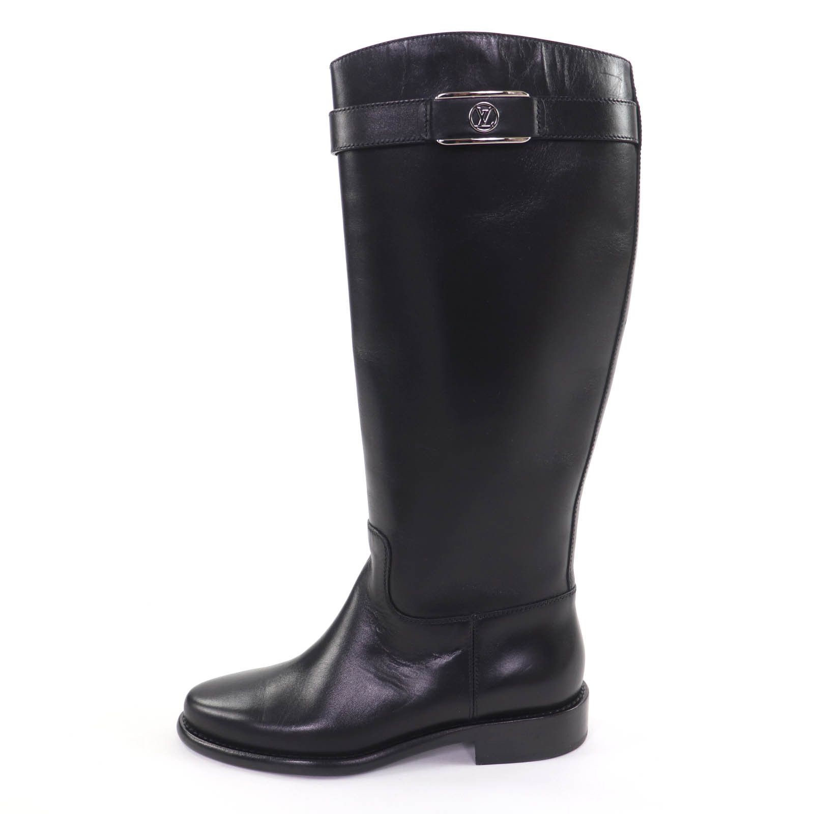 Louis Vuitton Louis Vuitton Louis Vuitton Leather Knee-high Boots Leather Shoes DUTY FREE for USA Size ONE SIZE - 4 Thumbnail
