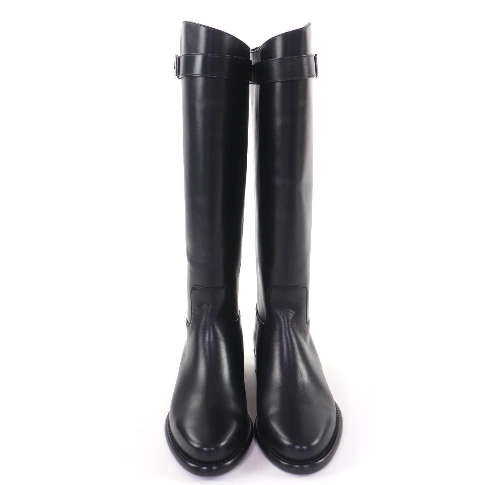 Louis Vuitton Louis Vuitton Louis Vuitton Leather Knee-high Boots Leather Shoes DUTY FREE for USA Size ONE SIZE - 3 Thumbnail