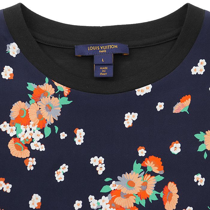 Louis Vuitton Louis Vuitton Louis Vuitton Monogram Floral Print Silk Dress Textile Dresses DUTY FREE for USA Size ONE SIZE - 7 Thumbnail
