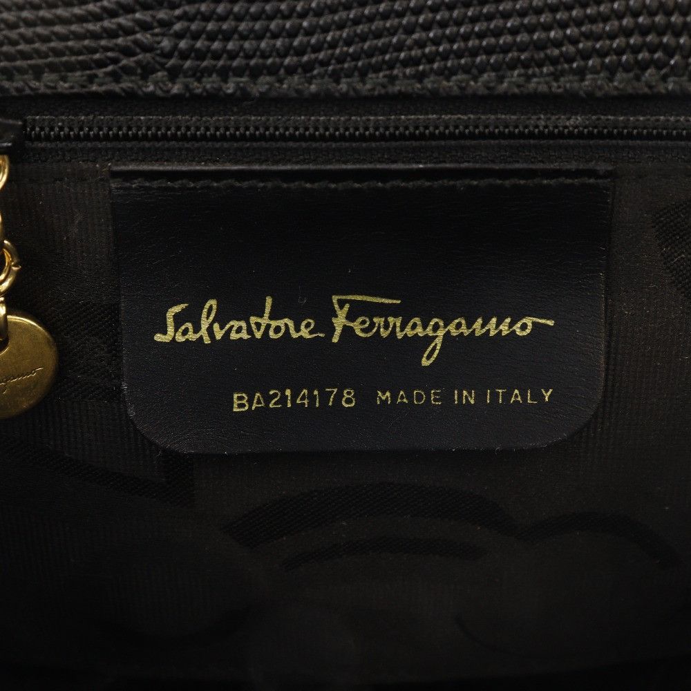Salvatore Ferragamo Salvatore Ferragamo Salvatore Ferragamo Vara Ribbon Embossed Leather Handbag Leather Handbag BA214178 DUTY FREE for USA Size ONE SIZE - 16 Thumbnail