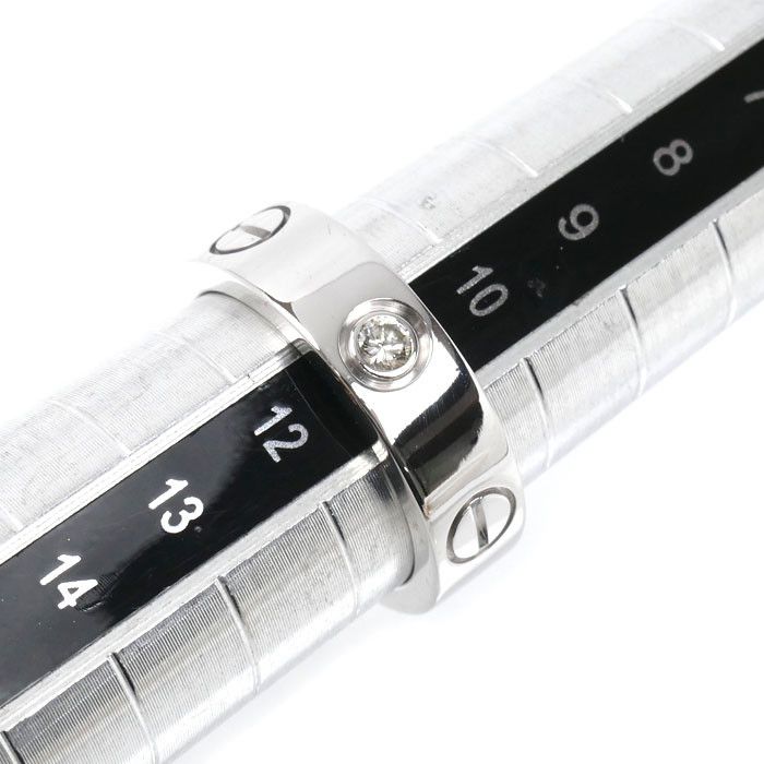 Cartier Cartier Cartier Love Au750 White Gold Diamond Ring Size 11 Precious Metal Ring DUTY FREE for USA Size ONE SIZE - 6 Thumbnail