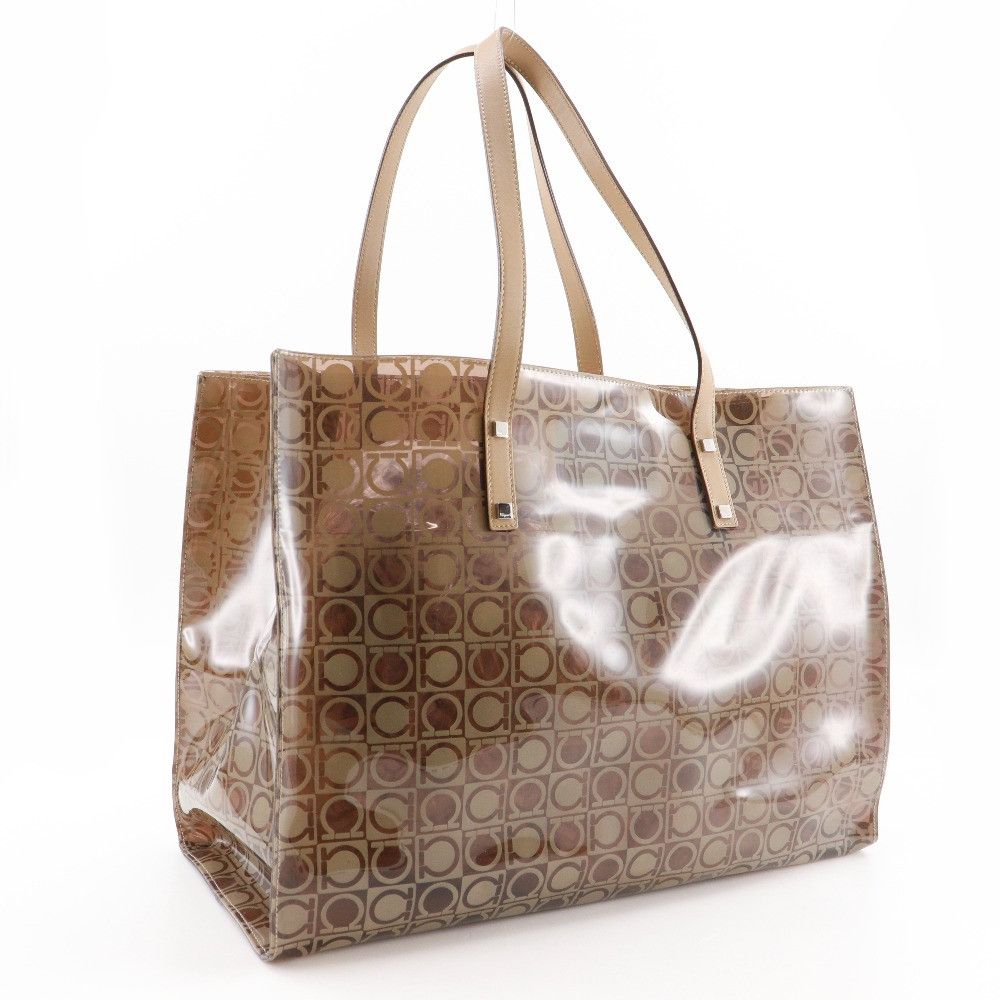 Salvatore Ferragamo Salvatore Ferragamo Salvatore Ferragamo Gancini Vinyl Tote Bag Plastic / Synthetic Tote Bag AU-21-2437 DUTY FREE for USA Size ONE SIZE - 3 Thumbnail