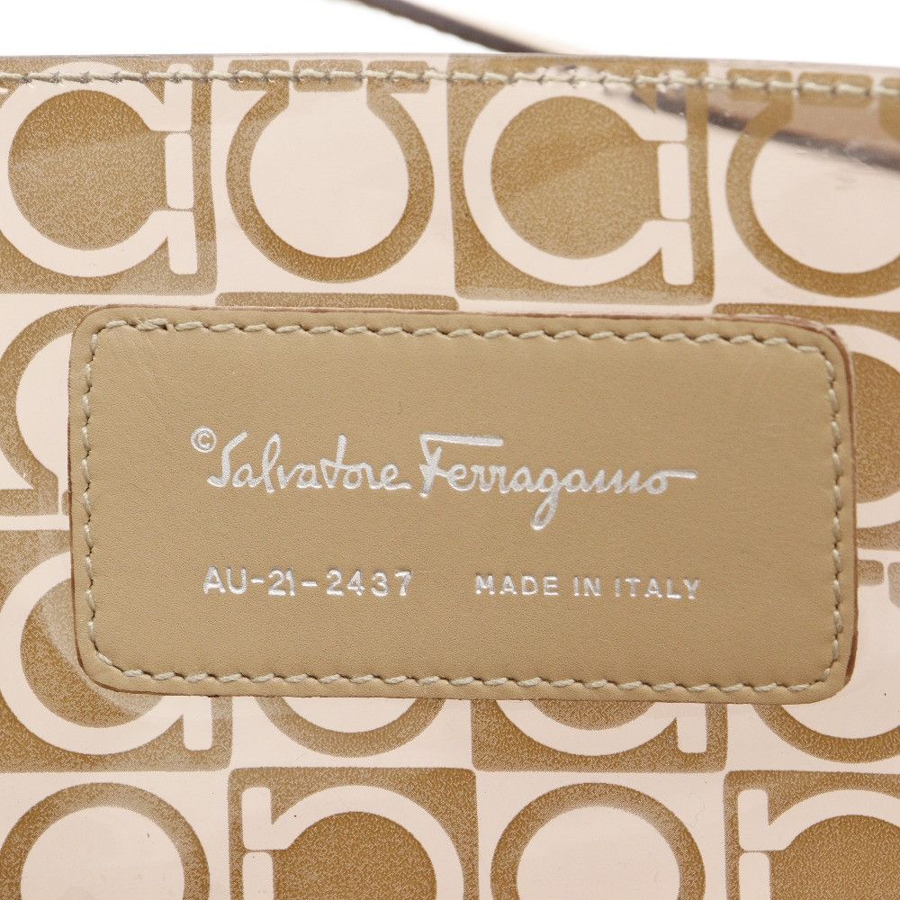 Salvatore Ferragamo Salvatore Ferragamo Salvatore Ferragamo Gancini Vinyl Tote Bag Plastic / Synthetic Tote Bag AU-21-2437 DUTY FREE for USA Size ONE SIZE - 18 Thumbnail