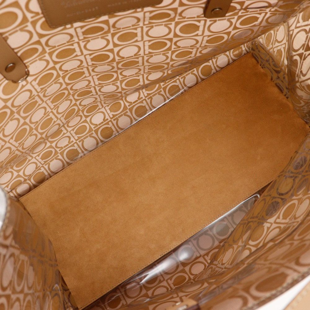 Salvatore Ferragamo Salvatore Ferragamo Salvatore Ferragamo Gancini Vinyl Tote Bag Plastic / Synthetic Tote Bag AU-21-2437 DUTY FREE for USA Size ONE SIZE - 6 Thumbnail
