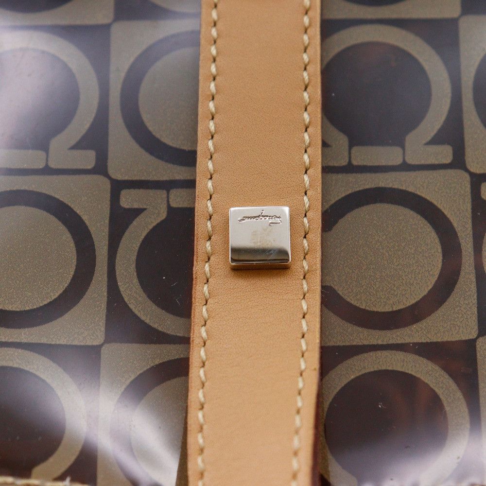 Salvatore Ferragamo Salvatore Ferragamo Salvatore Ferragamo Gancini Vinyl Tote Bag Plastic / Synthetic Tote Bag AU-21-2437 DUTY FREE for USA Size ONE SIZE - 11 Thumbnail