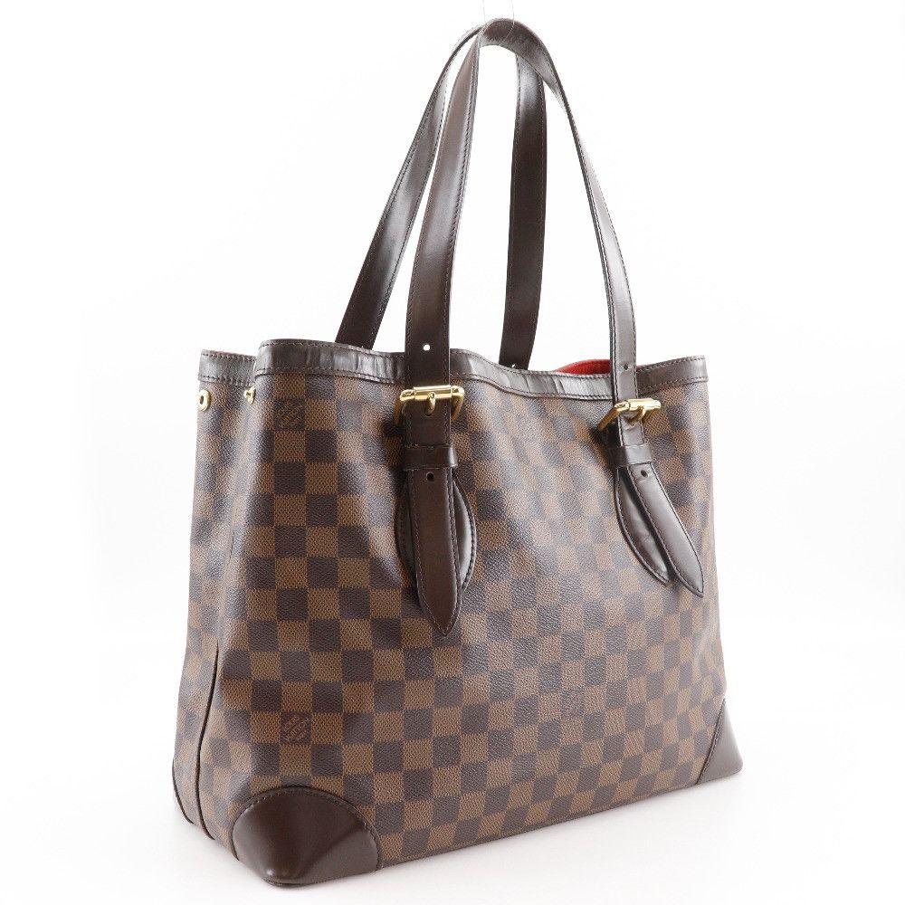 Louis Vuitton Louis Vuitton Louis Vuitton Hampstead MM Damier Canvas Tote Bag Textile Tote Bag N51204 DUTY FREE for USA Size ONE SIZE - 3 Thumbnail