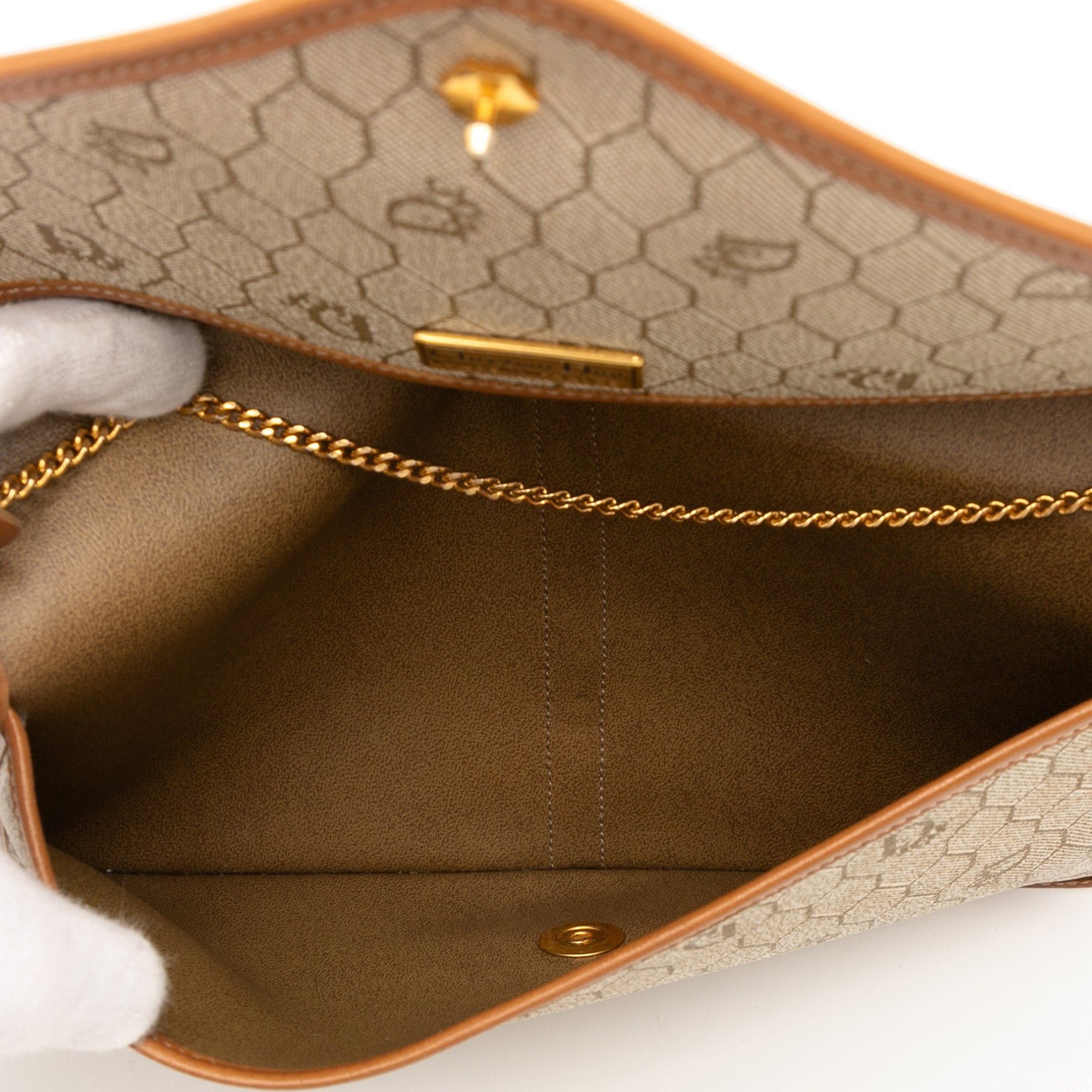 Dior Honeycomb Coated Canvas Chain Crossbody Size ONE SIZE - 4 Thumbnail