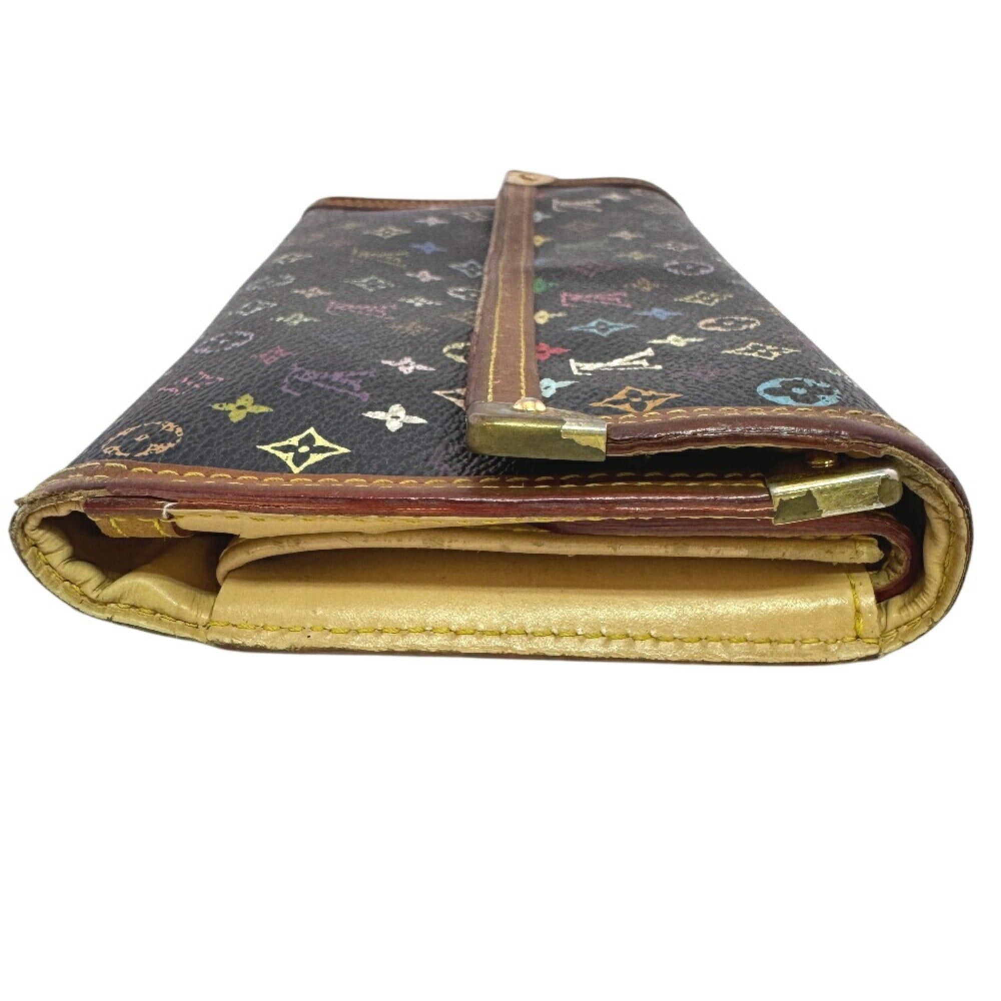 Louis Vuitton LOUIS VUITTON M92658 Porte Tresor International Tri-fold Monogram Multicolor Long Wallet for Women Size ONE SIZE - 5 Thumbnail