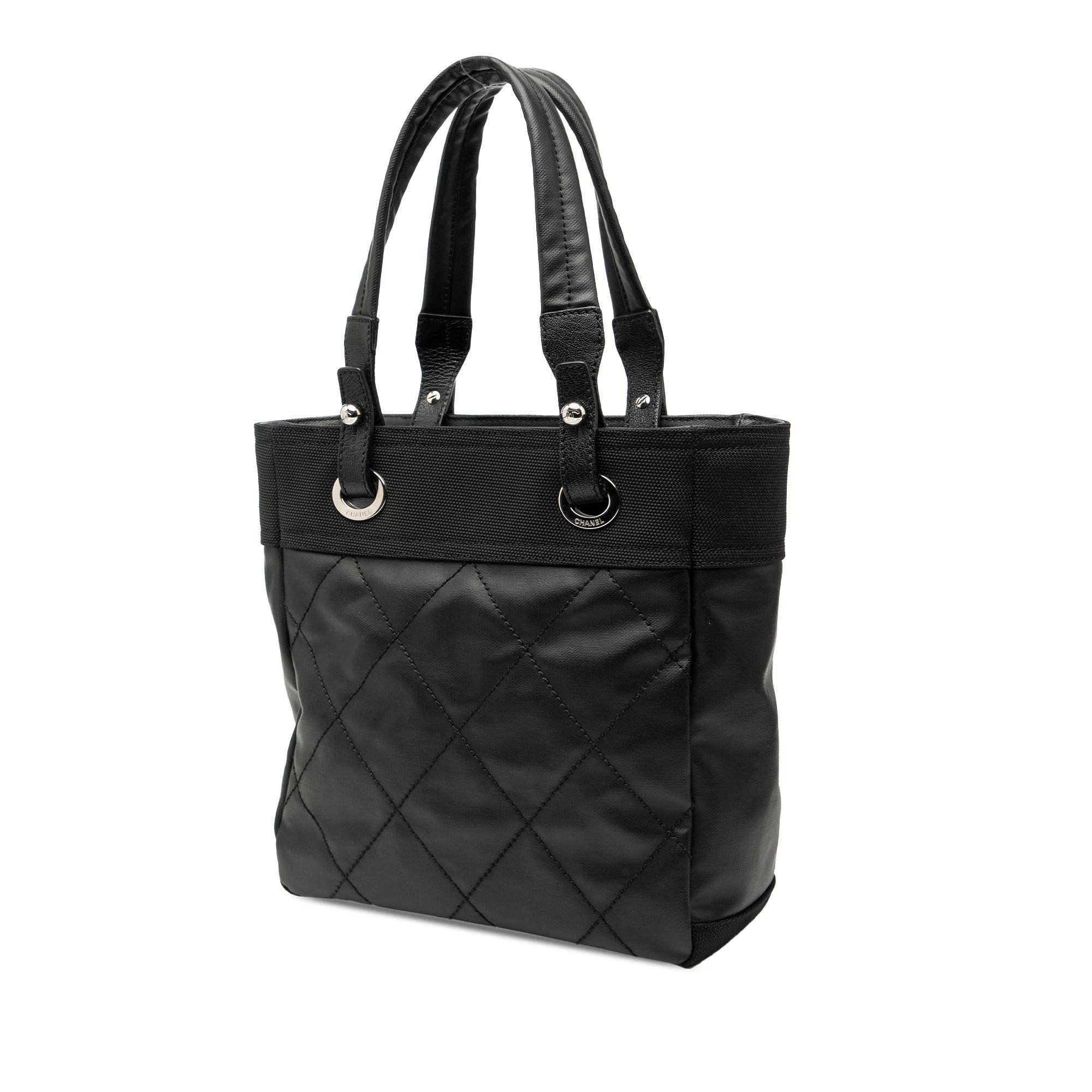 Chanel Small Quilted Coated Canvas Paris Biarritz Tote Size ONE SIZE - 2 Thumbnail