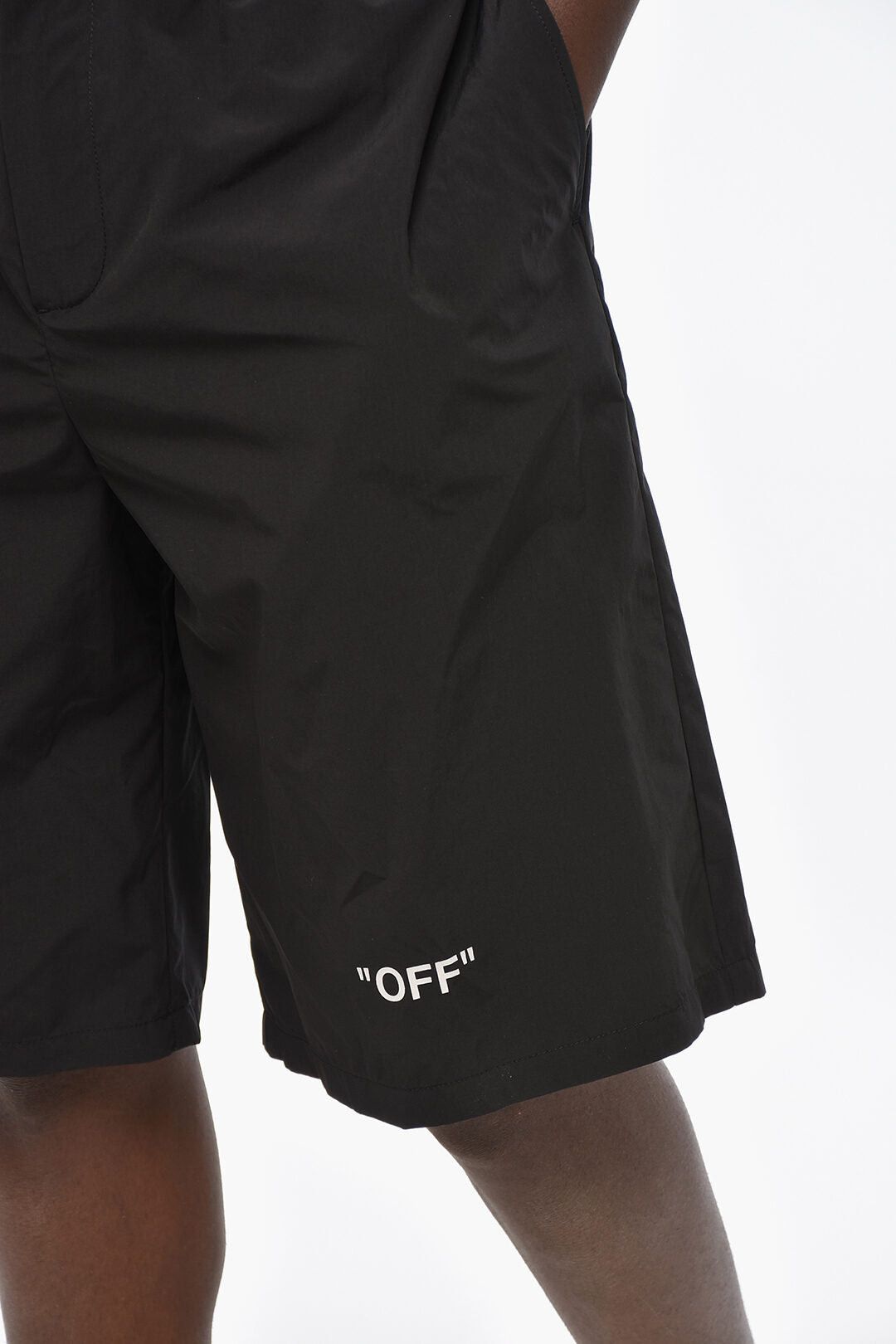 Off-White Nylon Shorts OFF QUOTE with Elastic Waist Size US 26 / EU 42 - 3 Thumbnail