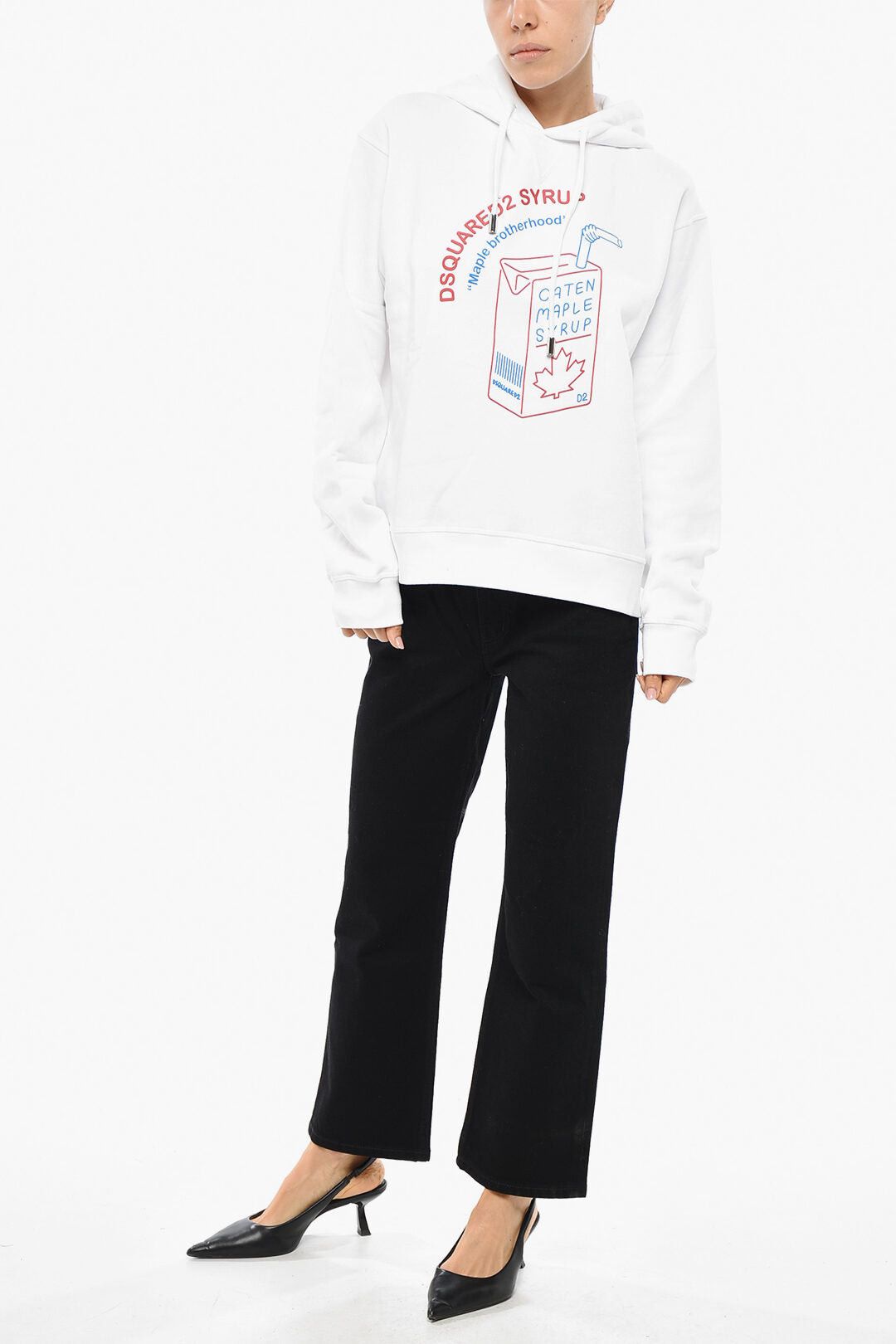 Dsquared2 Brushed Cotton Hoodie MAPLE SYRUP Size XS / US 0-2 / IT 36-38 - 4 Thumbnail