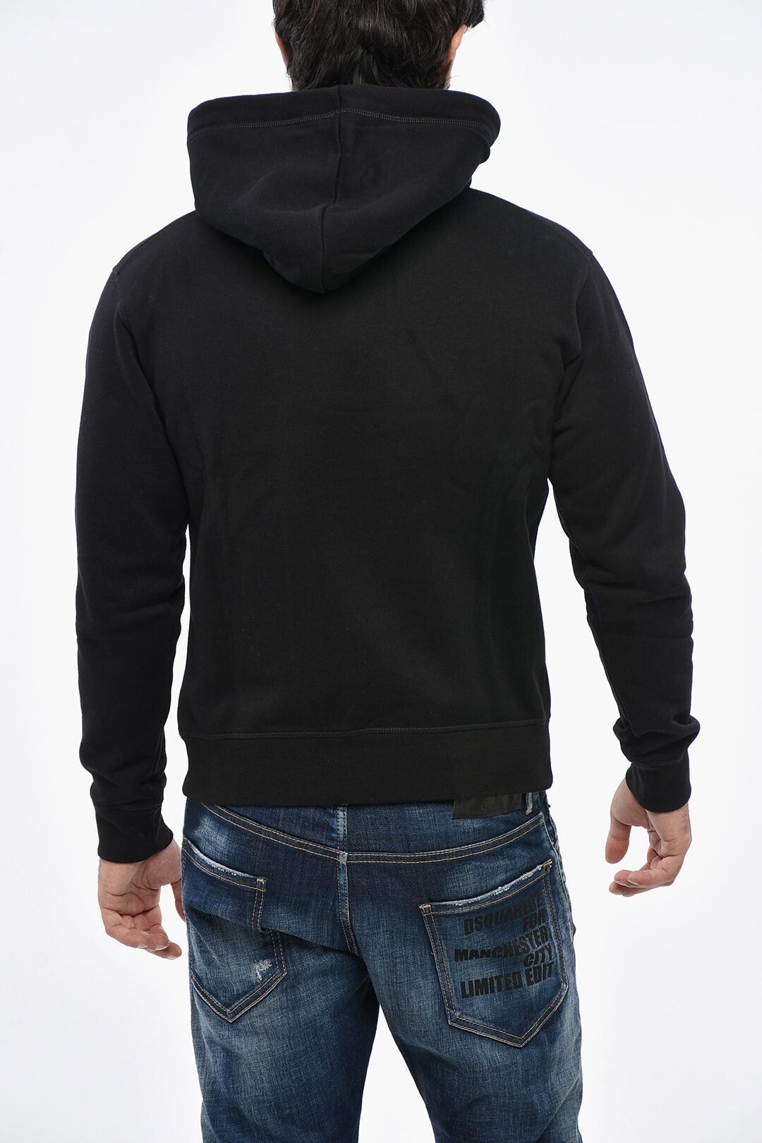 Dsquared2 Cotton Fleece Hoodie with Front Logo Size US XS / EU 42 / 0 - 2 Thumbnail