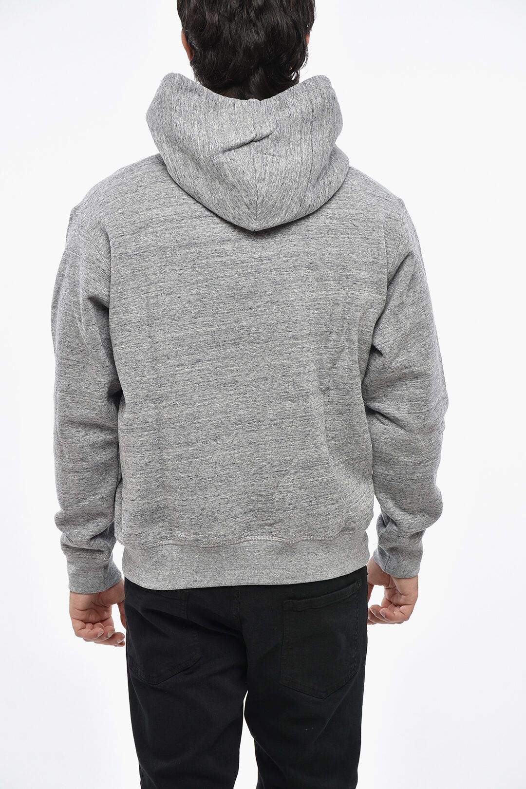 Dsquared2 ICON Cotton Fleece Hoodie with Contrasting Monogram Size US XXL / EU 58 / 5 - 2 Thumbnail