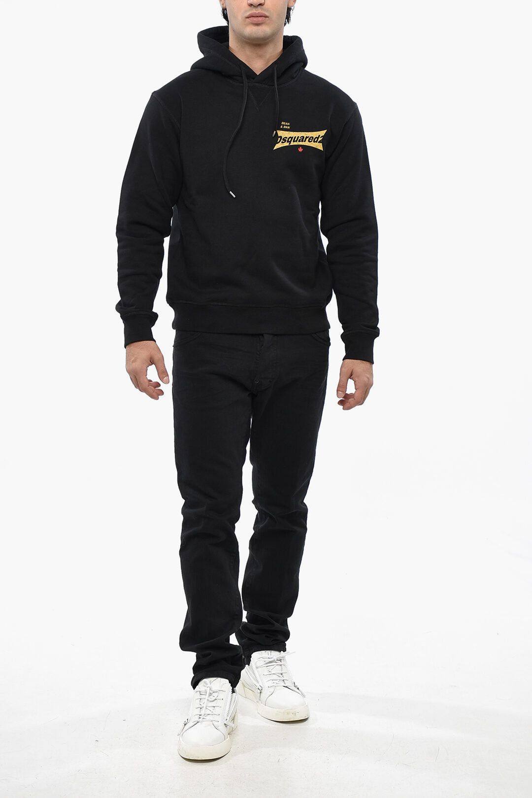 Dsquared2 Cotton Fleece Hoodie with Side Logo Size US XXL / EU 58 / 5 - 4 Thumbnail
