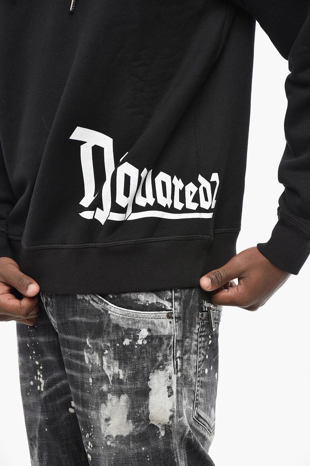 Dsquared2 Cotton Fleece Hoodie COOL FIT with Contrasting Logo Size US XL / EU 56 / 4 - 3 Thumbnail