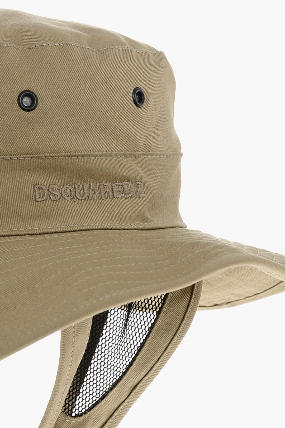 Dsquared2 Cotton Gabardine Bucket Hat with Drawstring Size ONE SIZE - 4 Thumbnail
