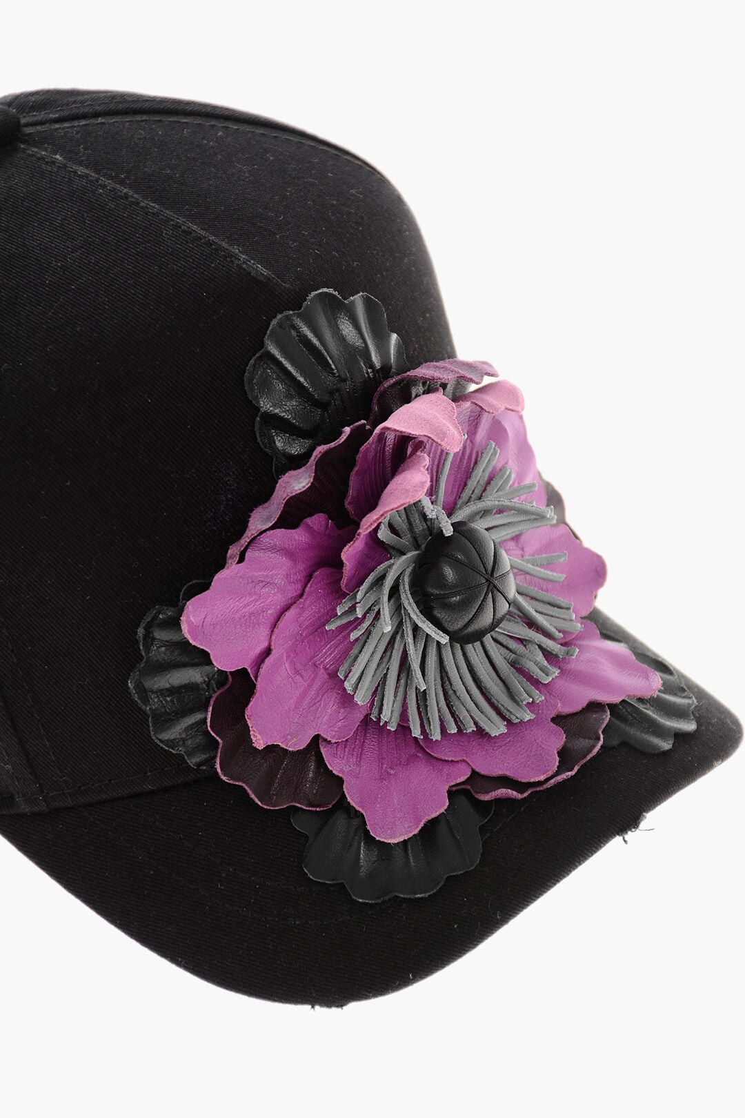 Dsquared2 Solid-Color Baseball Cap with Floral Appliqué Size ONE SIZE - 3 Thumbnail