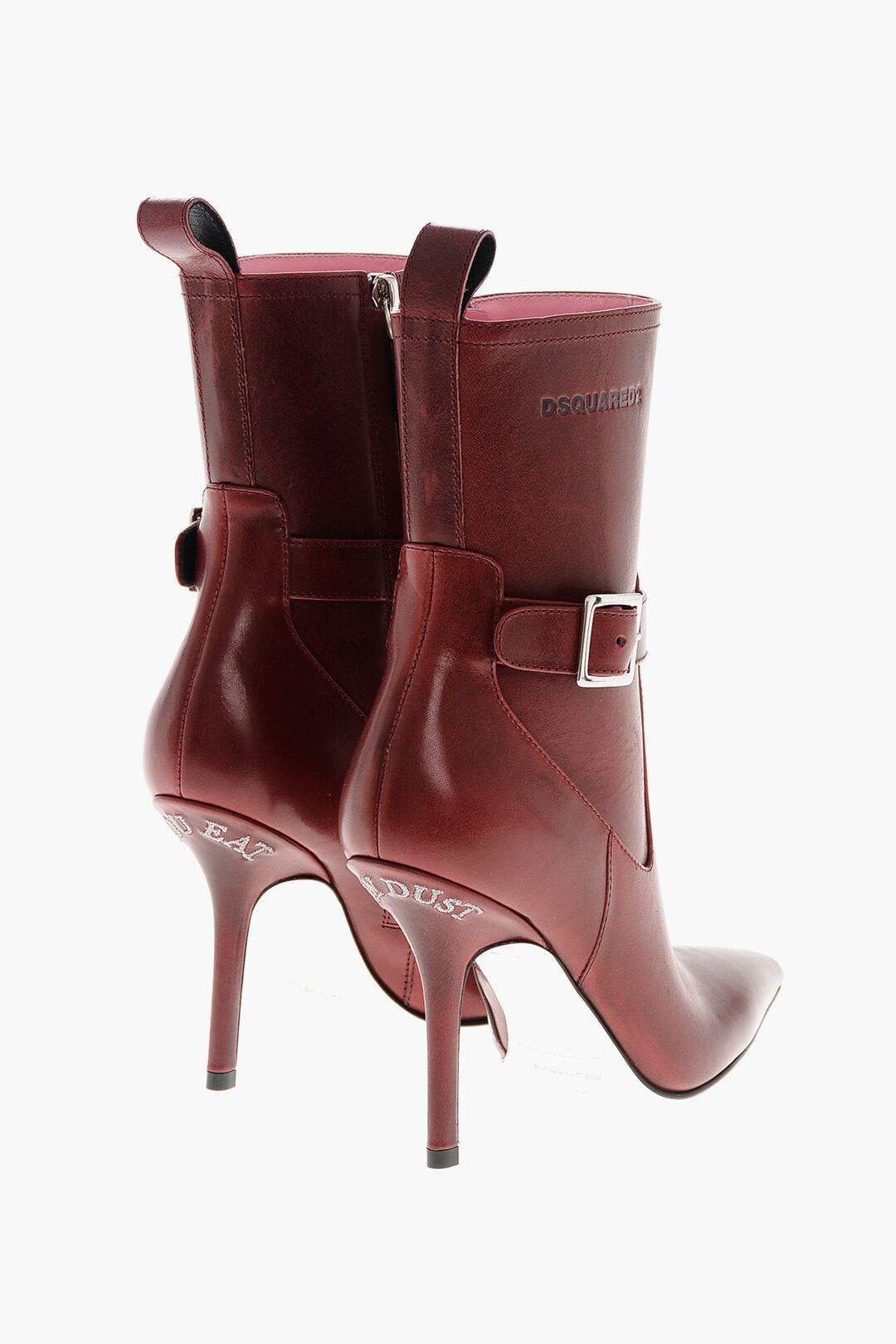Dsquared2 Leather Ankle Boots MY DUST With 10 cm Stiletto Heel Size US 9 / IT 39 - 2 Thumbnail