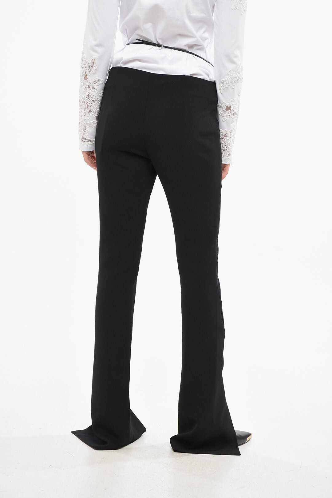 ICON Tailored Trousers with Belt and Ankle Slit
