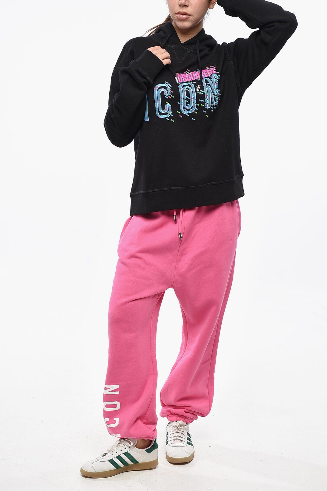 Dsquared2 ICON Cotton-Fleece Hoodie COOL FIT with Print Size S / US 4 / IT 40 - 4 Thumbnail