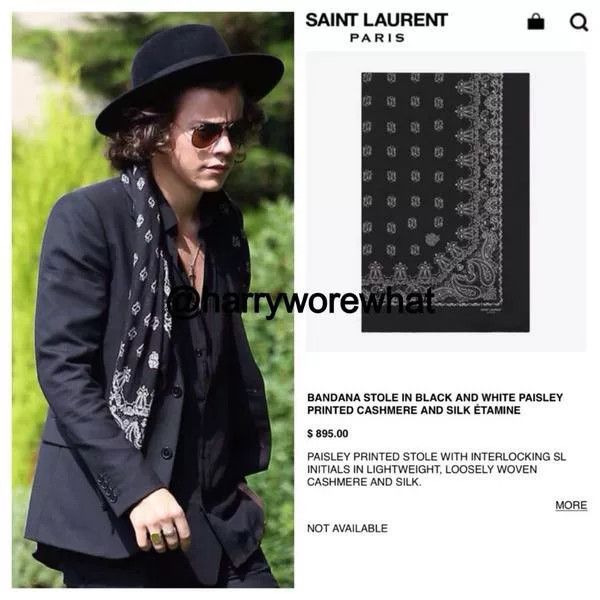 Saint Laurent Paris Saint Laurent Wool Square Scarf Size ONE SIZE - 6 Thumbnail