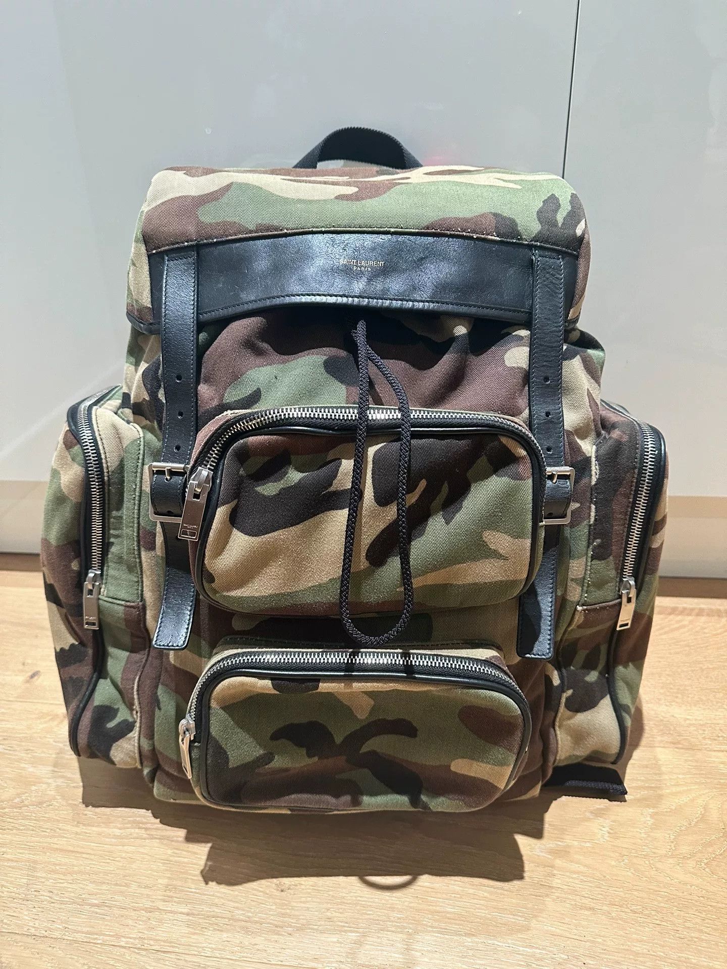 Saint Laurent Paris Saint Laurent Camouflage Backpack Size ONE SIZE - 6 Thumbnail