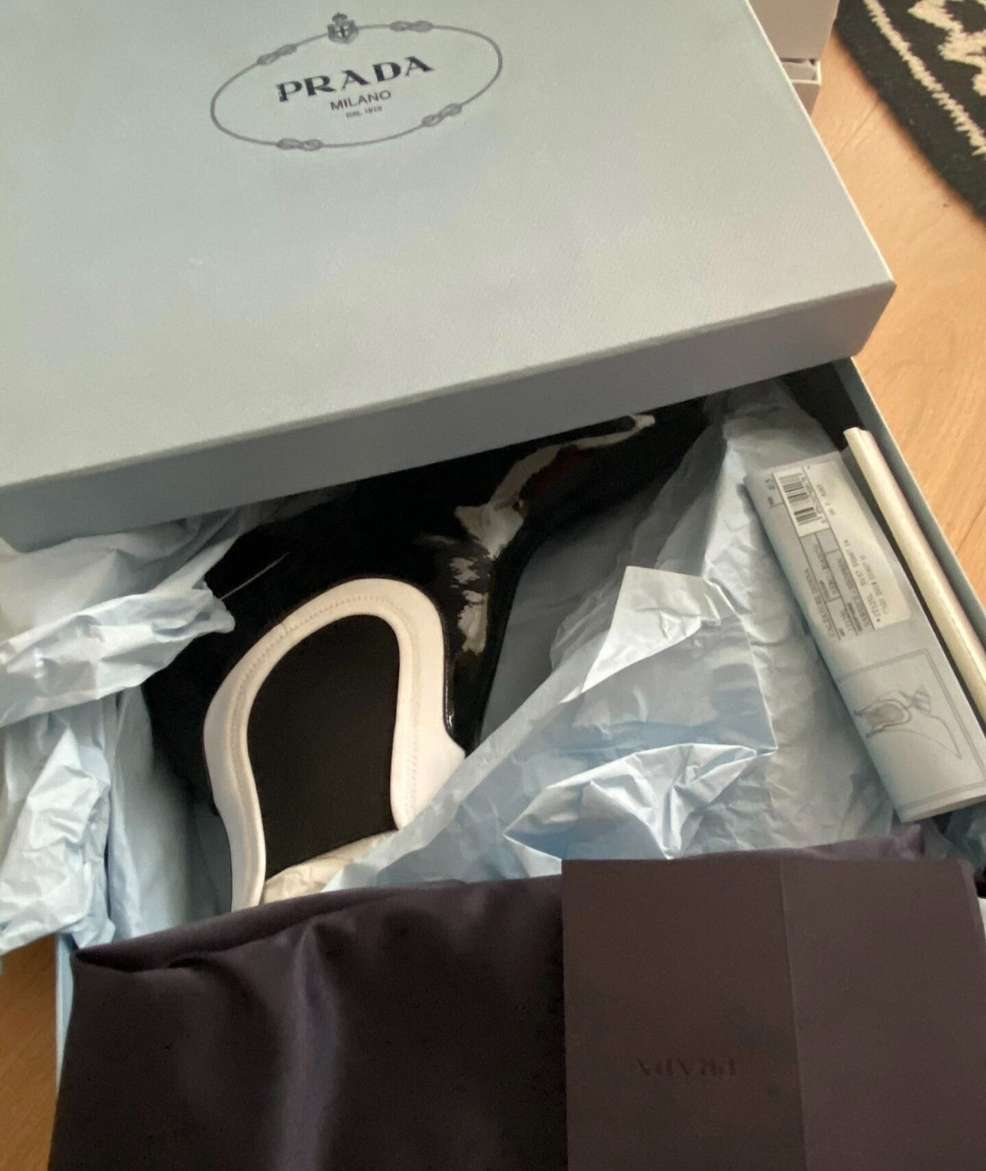 Prada Prada Black White Block Mid Heel Ankle Boots Size US 8 / IT 38 - 5 Thumbnail