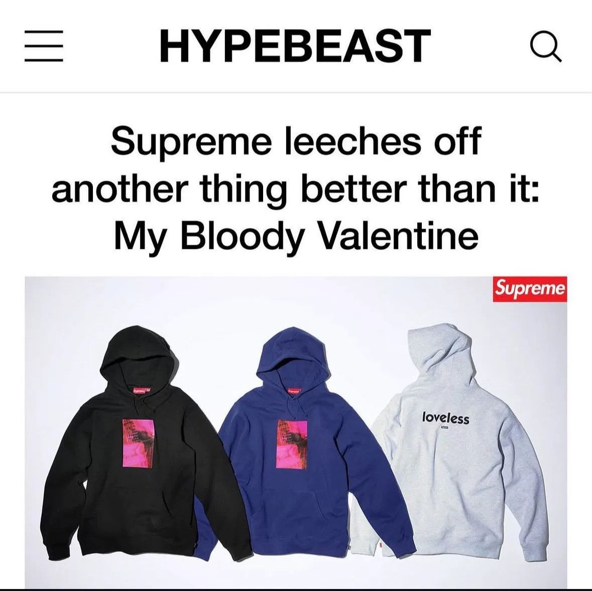 Supreme Supreme MBV My Bloody Valentine Hoodie Size US XL / EU 56 / 4 - 8 Thumbnail
