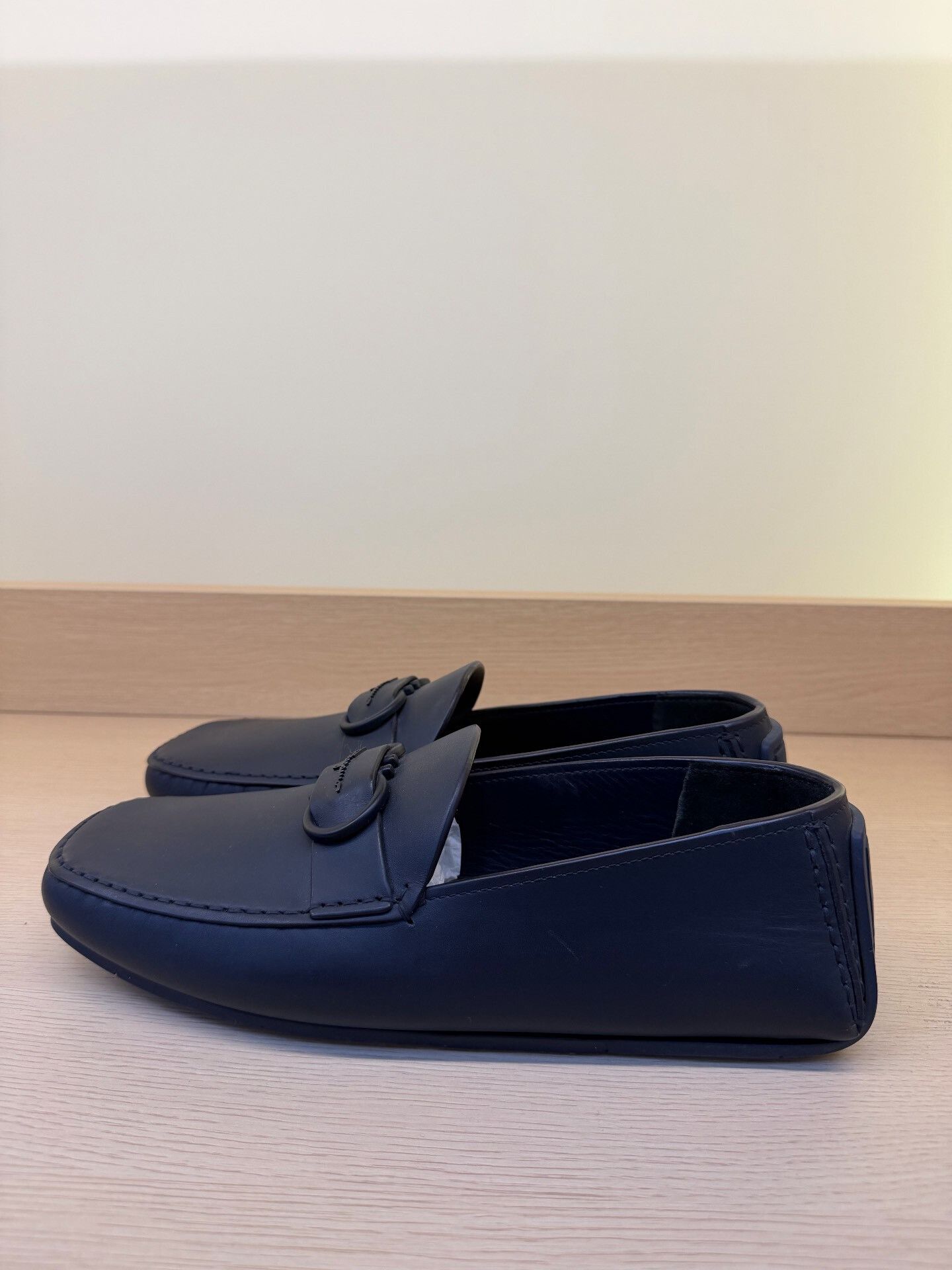 Salvatore Ferragamo Ferragamo Men's Leather Loafers Size US 8 / EU 41 - 2 Thumbnail