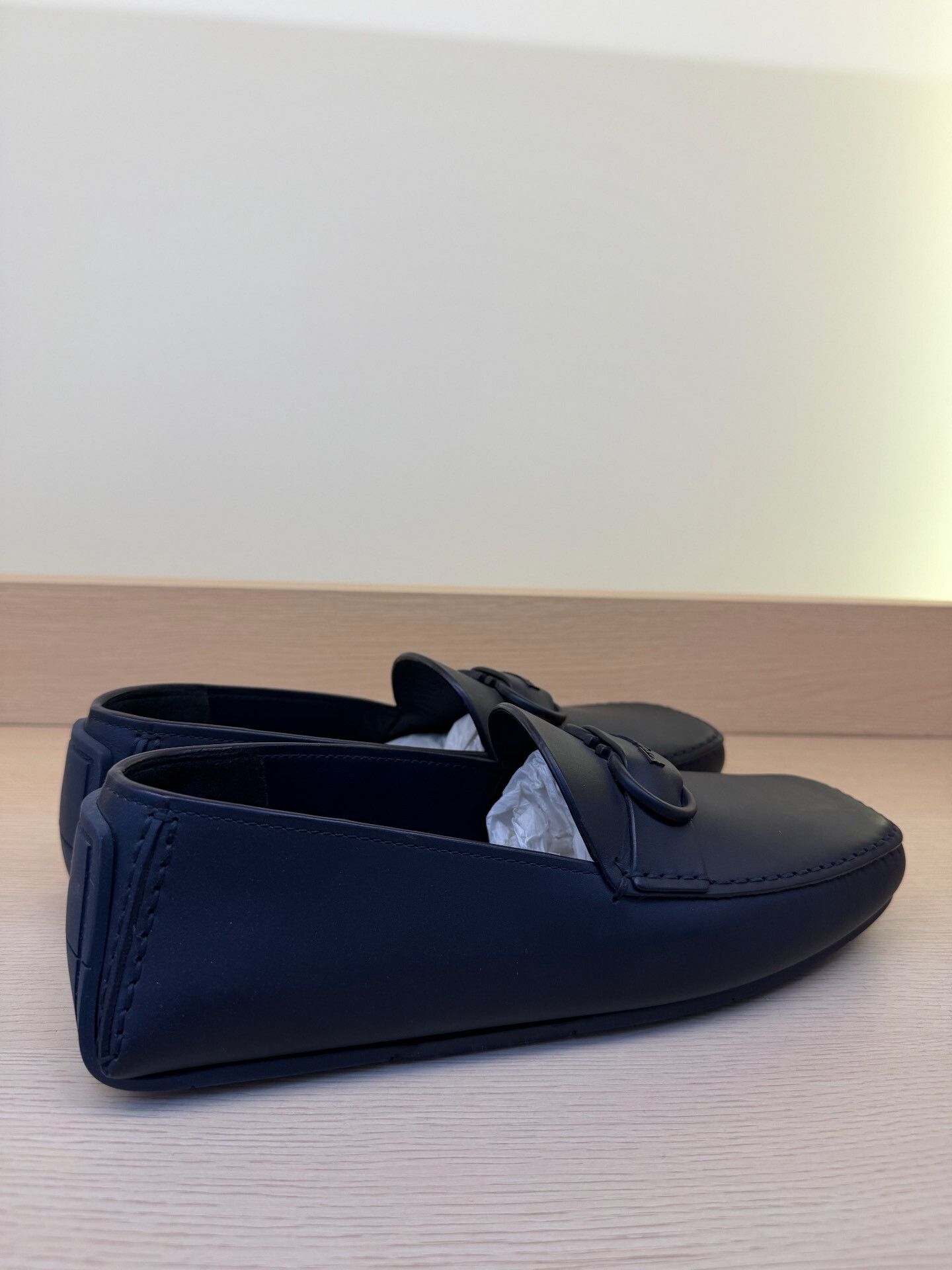 Salvatore Ferragamo Ferragamo Men's Leather Loafers Size US 8 / EU 41 - 4 Thumbnail