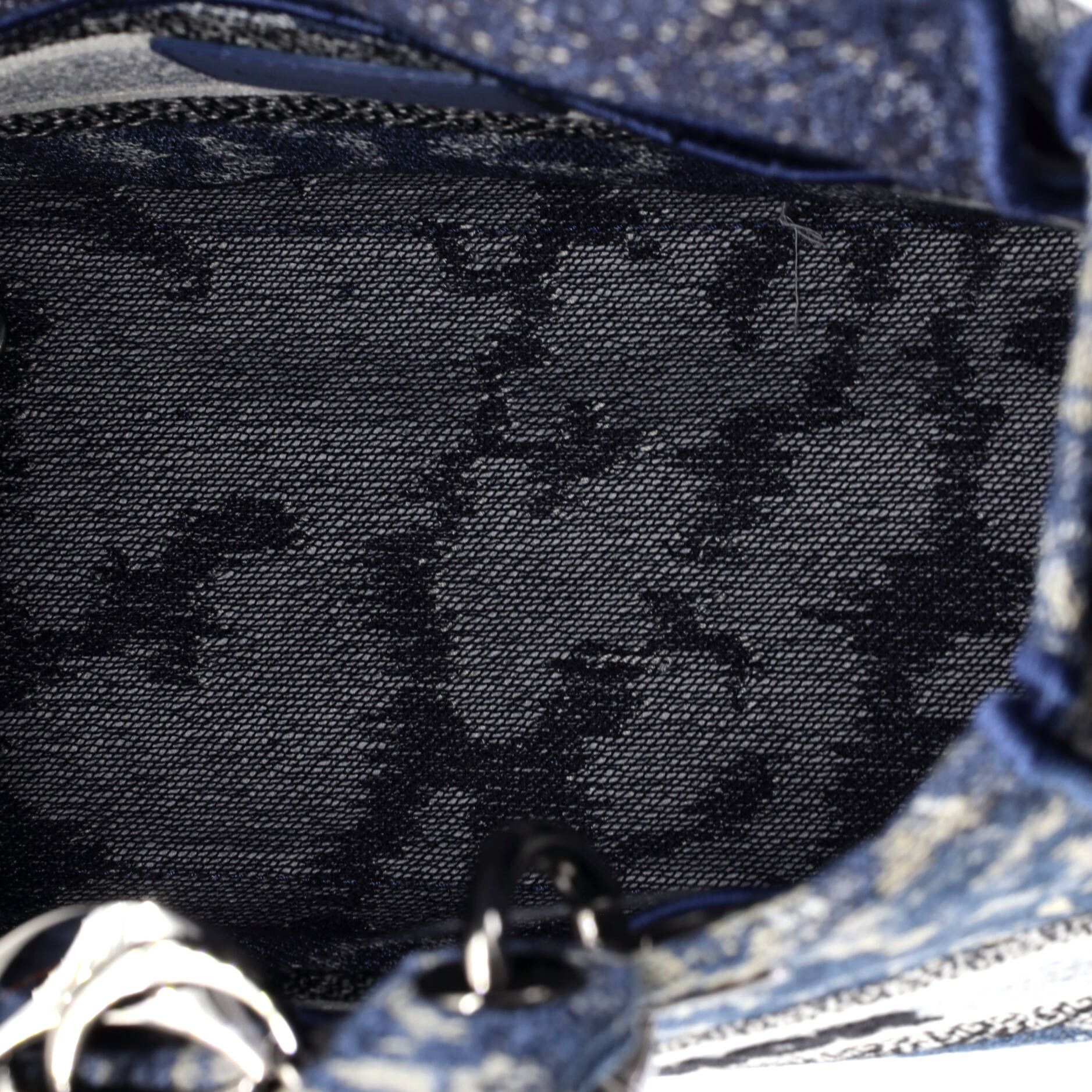 Dior Lady D-Lite Bag Embroidered Canvas Medium Size ONE SIZE - 4 Thumbnail