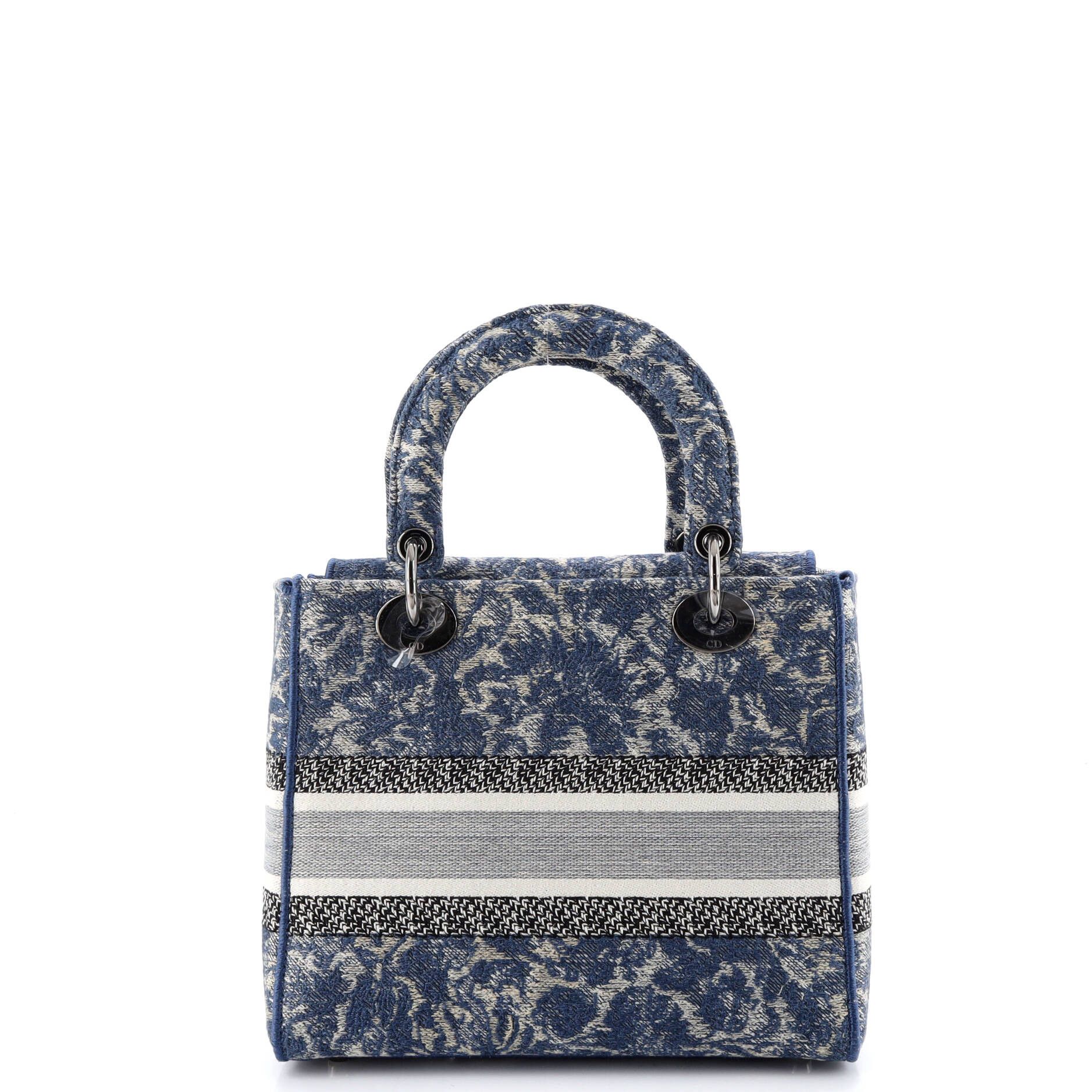 Dior Lady D-Lite Bag Embroidered Canvas Medium Size ONE SIZE - 2 Thumbnail