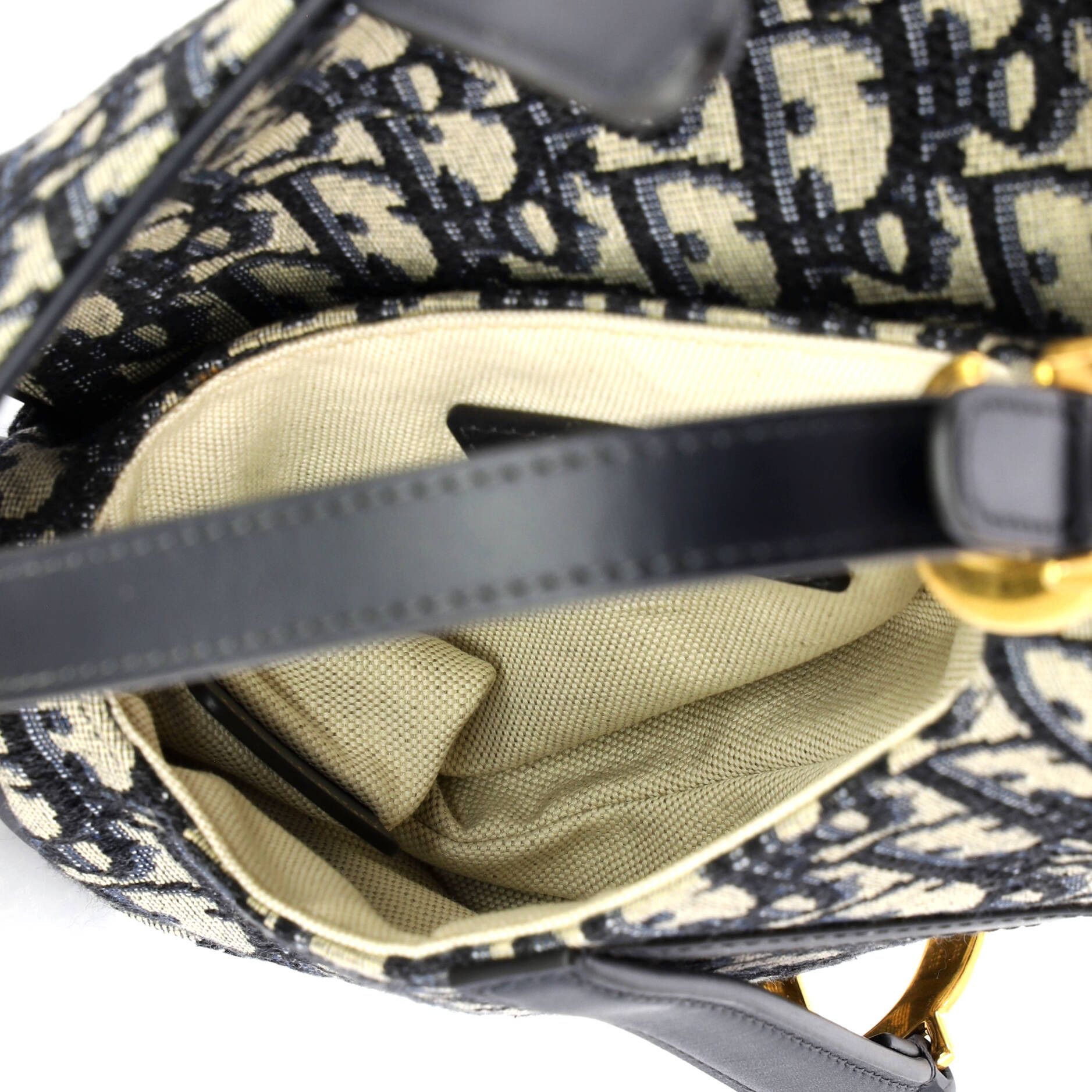Dior Saddle Handbag Oblique Canvas Mini Size ONE SIZE - 4 Thumbnail