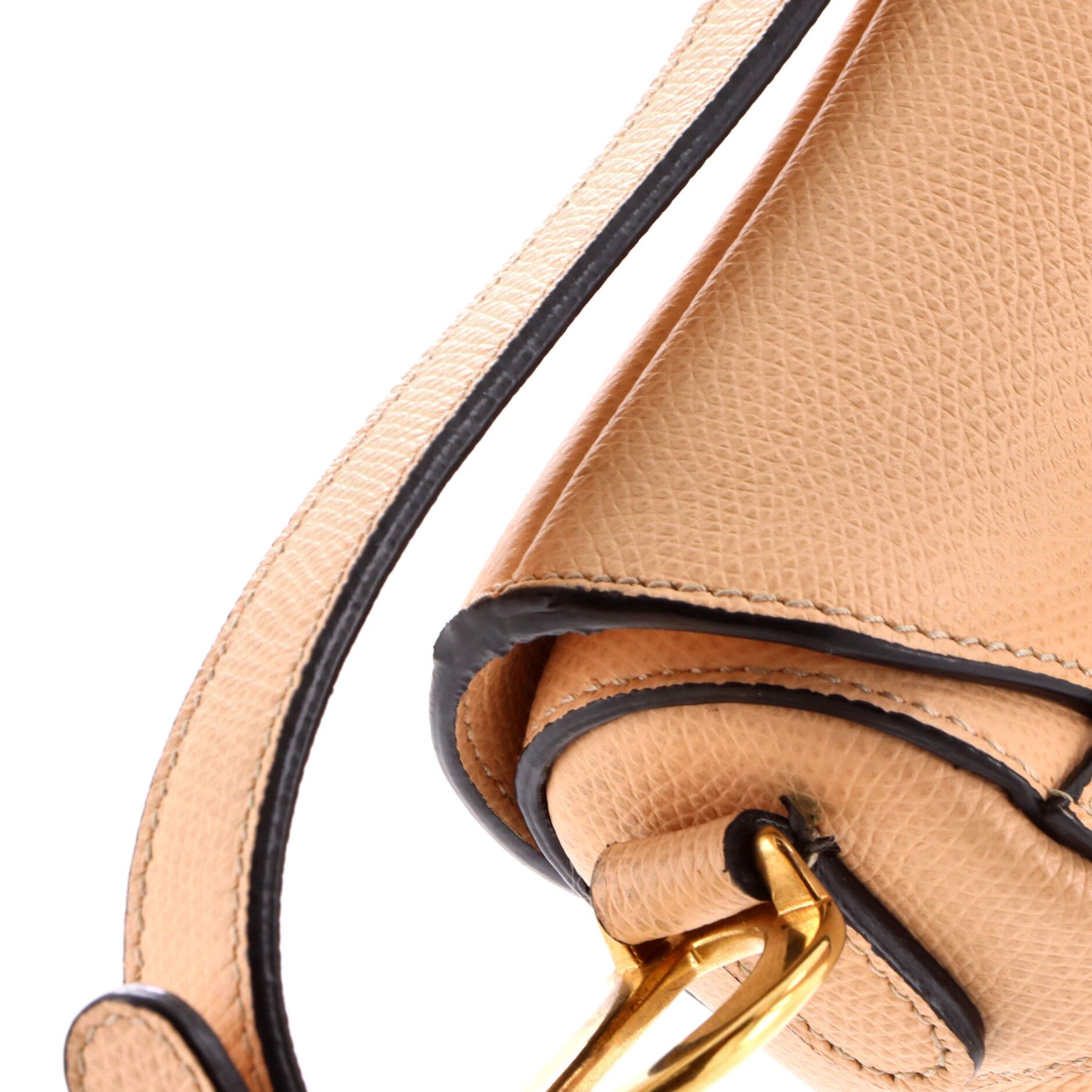 Dior Saddle Handbag Leather Mini Size ONE SIZE - 6 Thumbnail