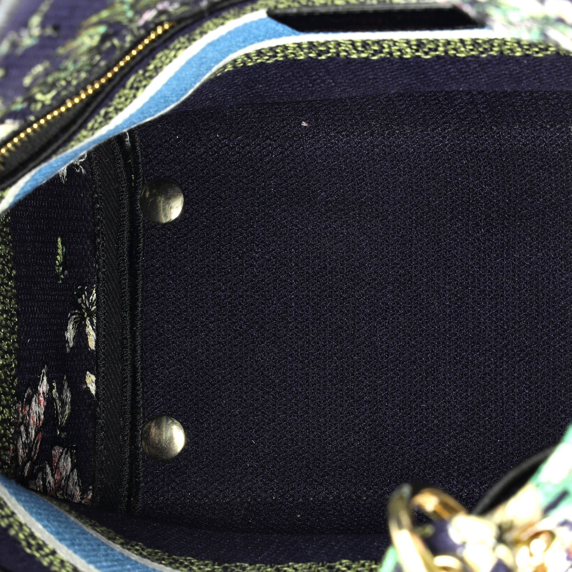 Dior Lady D-Lite Bag Embroidered Canvas Medium Size ONE SIZE - 4 Thumbnail