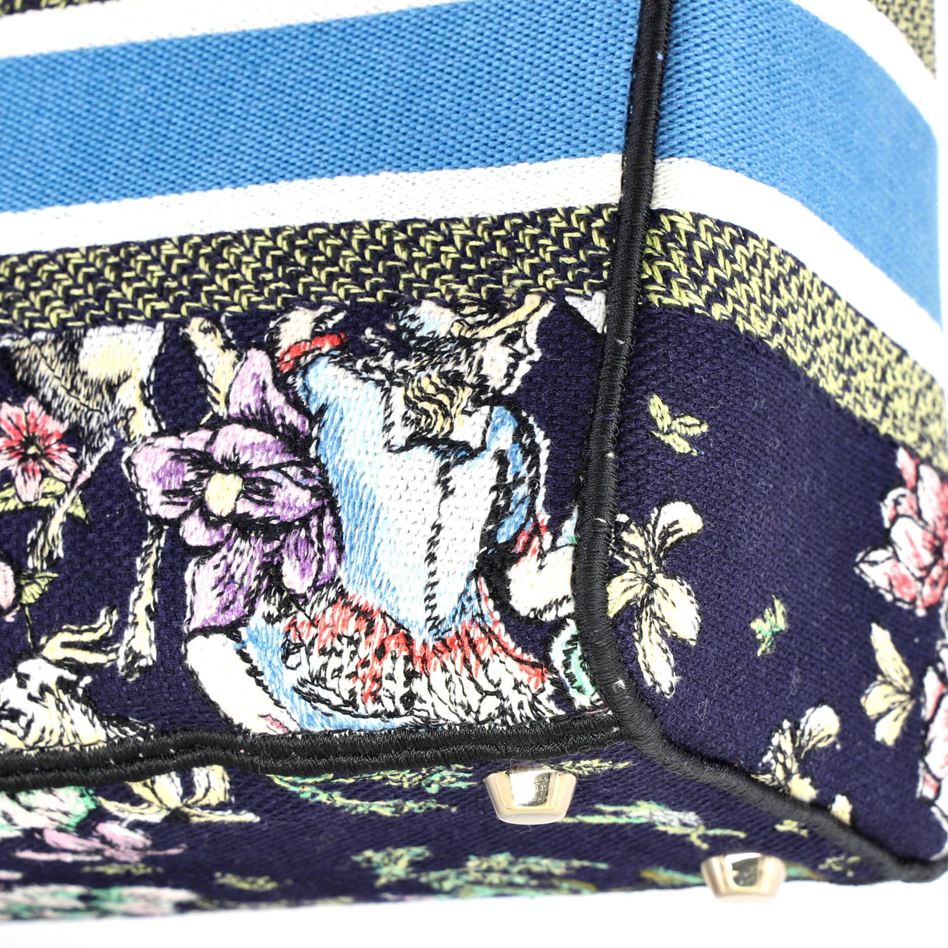 Dior Lady D-Lite Bag Embroidered Canvas Medium Size ONE SIZE - 6 Thumbnail