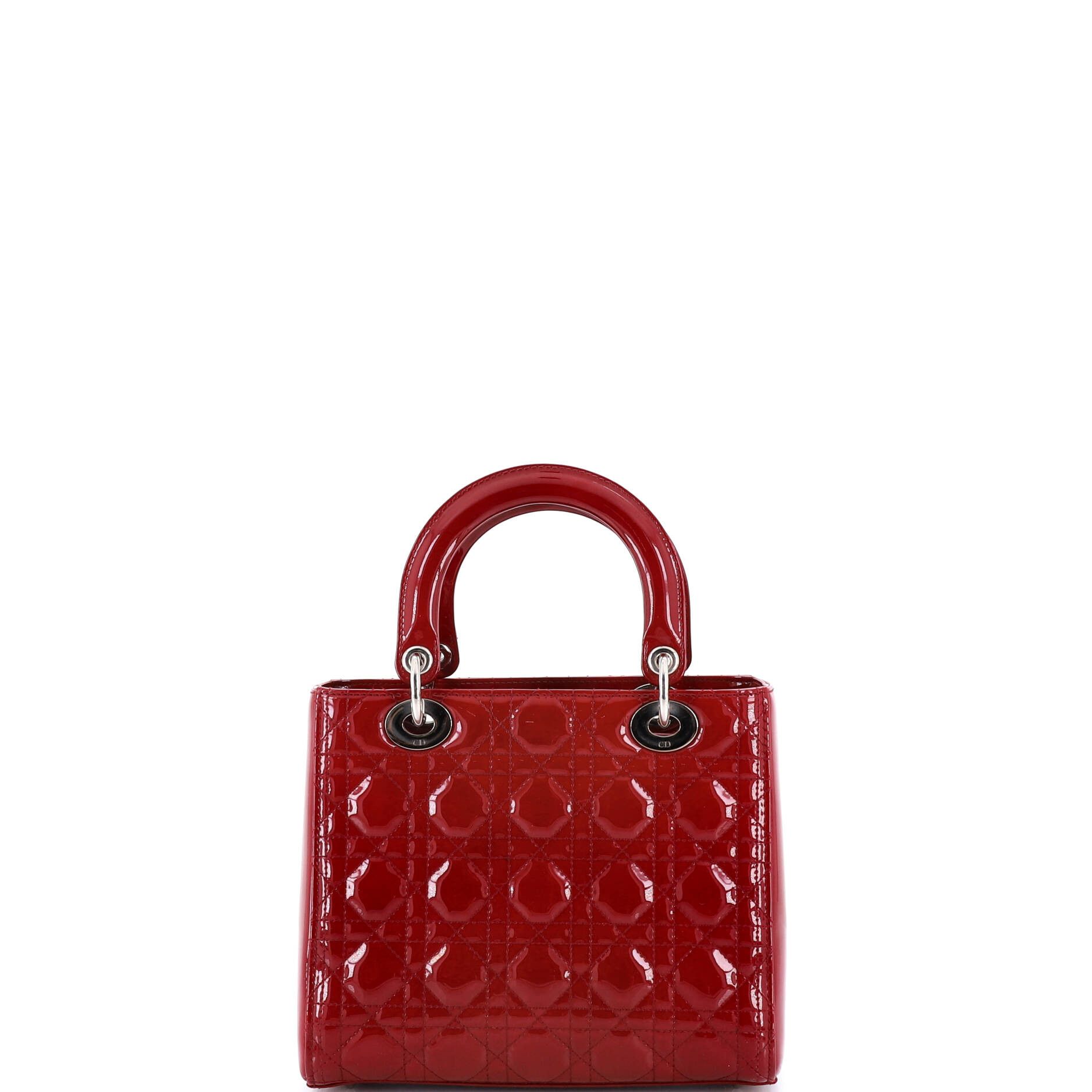Dior Lady Dior Bag Cannage Quilt Patent Medium Size ONE SIZE - 2 Thumbnail