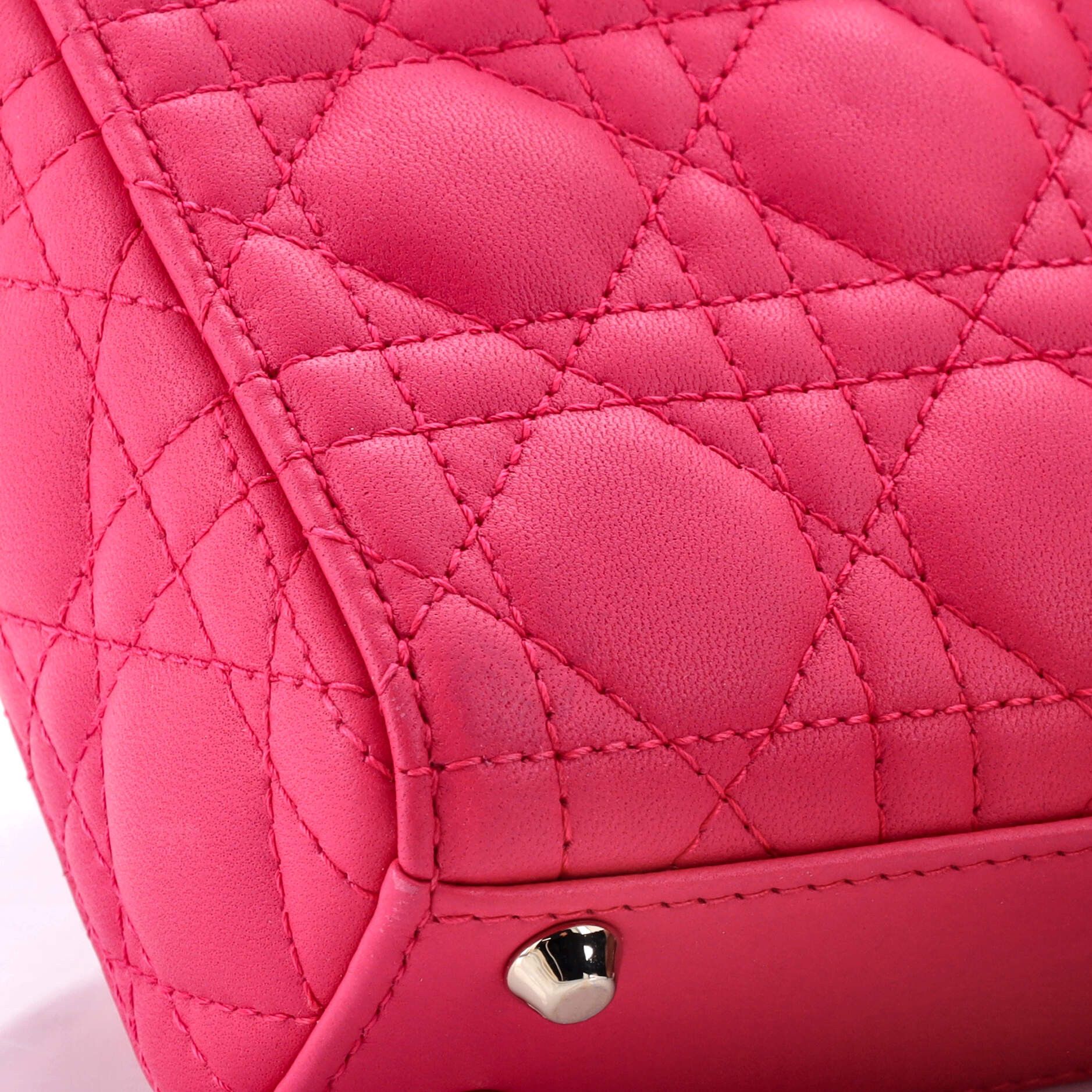Dior Lady Dior Bag Cannage Quilt Lambskin Micro Size ONE SIZE - 5 Thumbnail