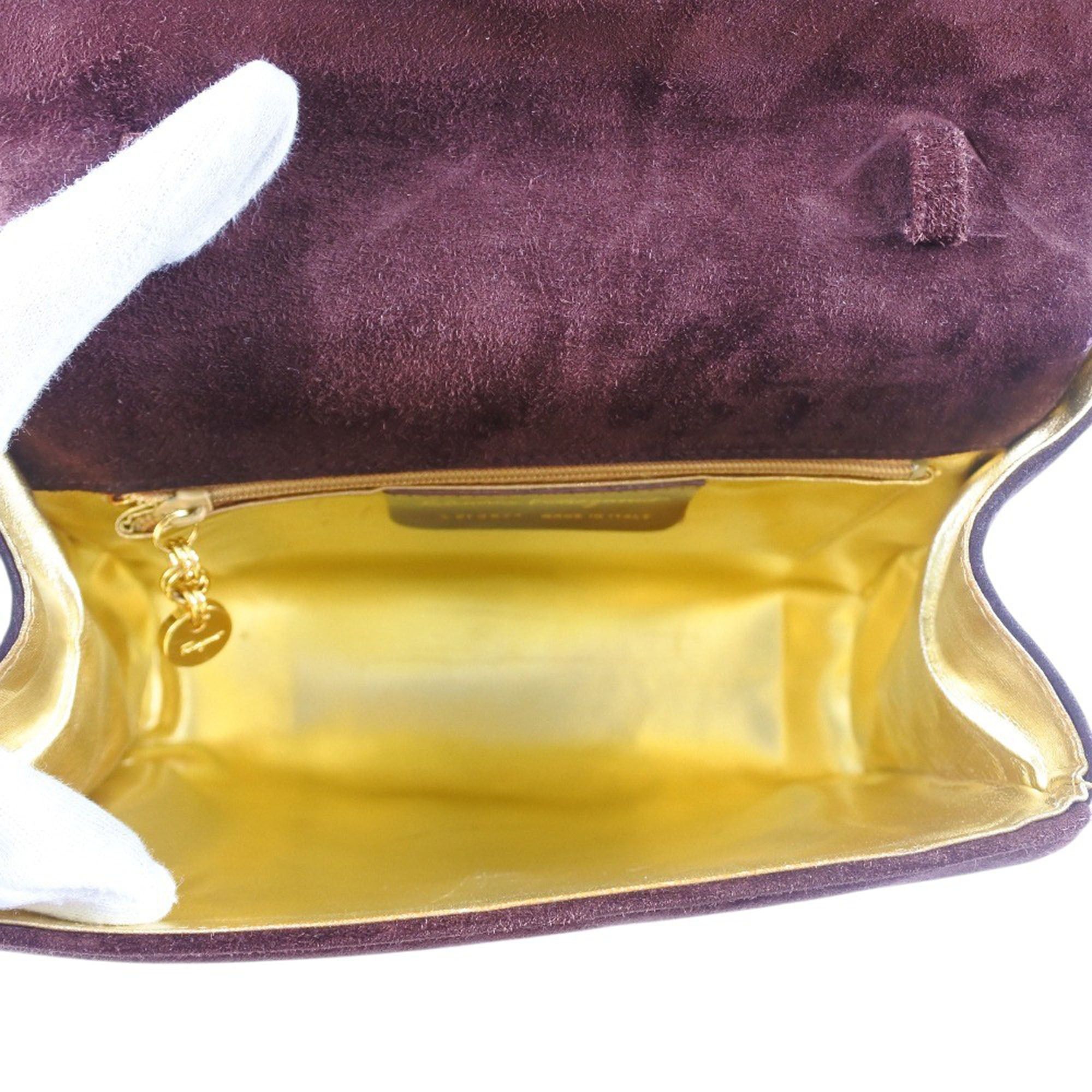Salvatore Ferragamo Suede Chain Satchel Size ONE SIZE - 4 Thumbnail