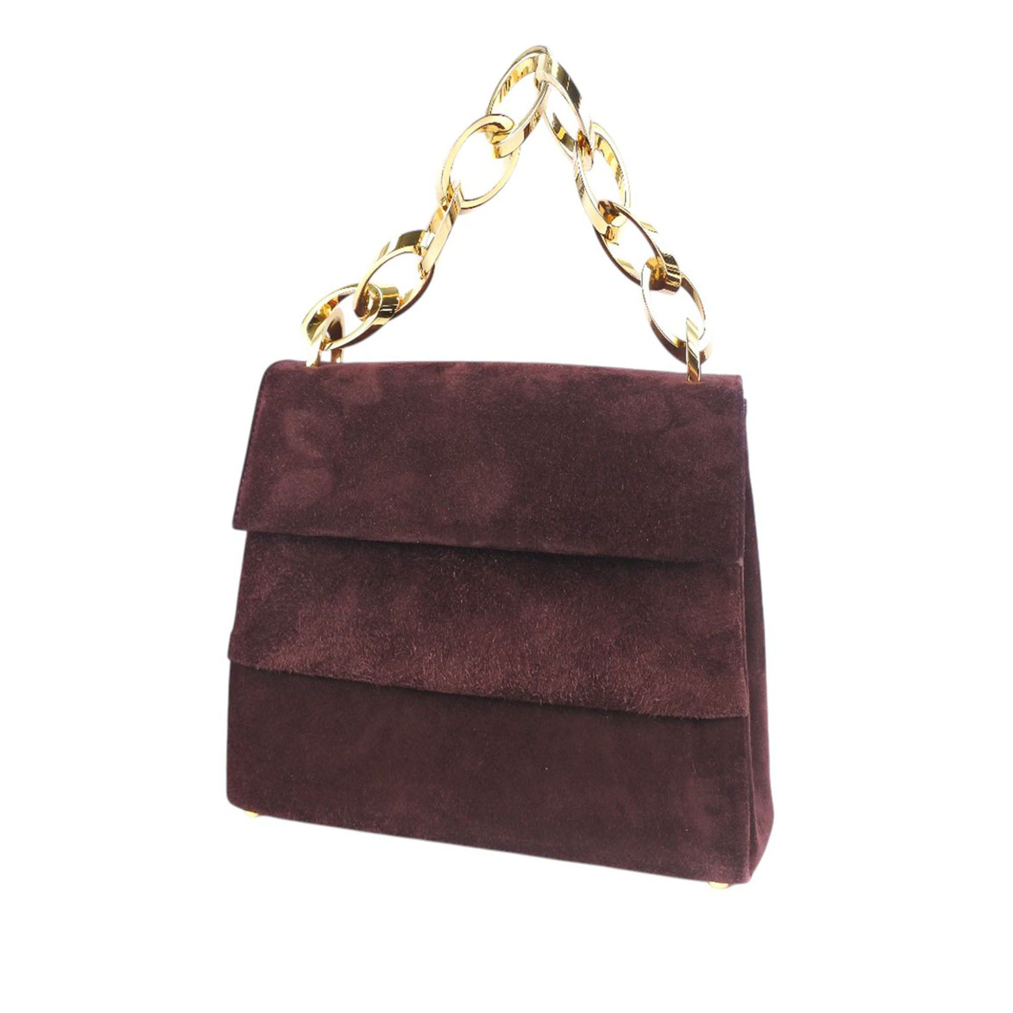 Salvatore Ferragamo Suede Chain Satchel Size ONE SIZE - 3 Thumbnail
