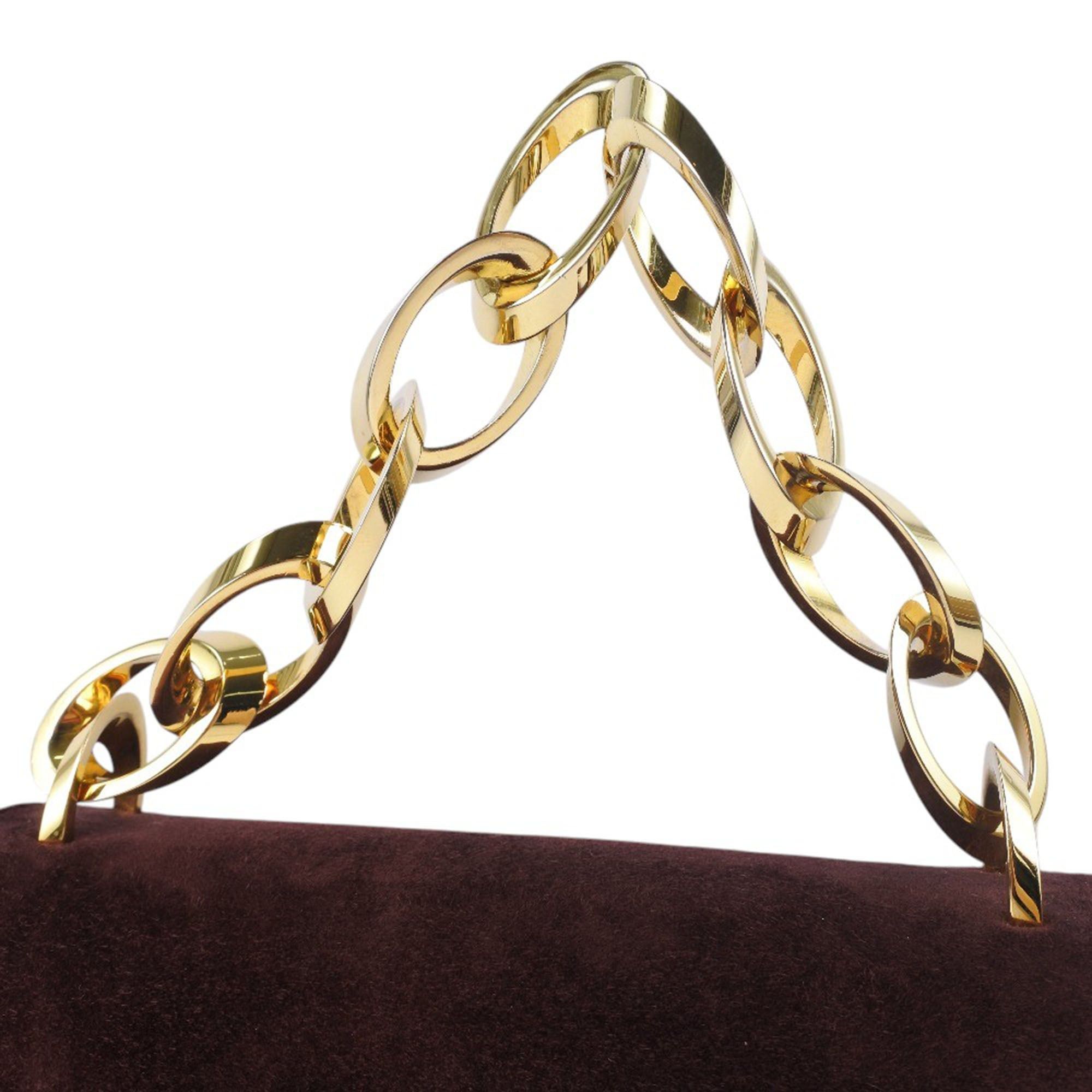 Salvatore Ferragamo Suede Chain Satchel Size ONE SIZE - 7 Thumbnail