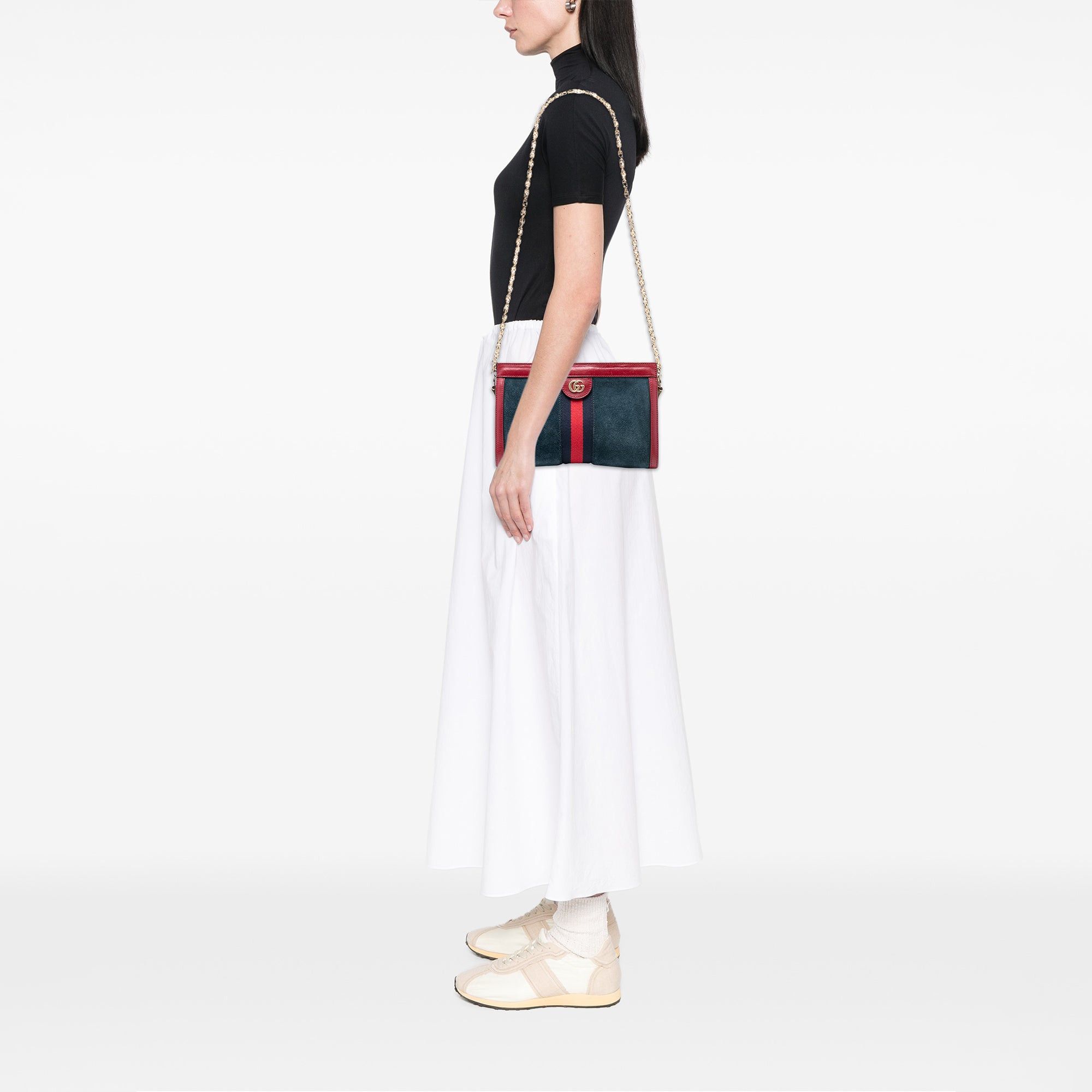Gucci Small Suede Ophidia Chain Crossbody Size ONE SIZE - 8 Thumbnail