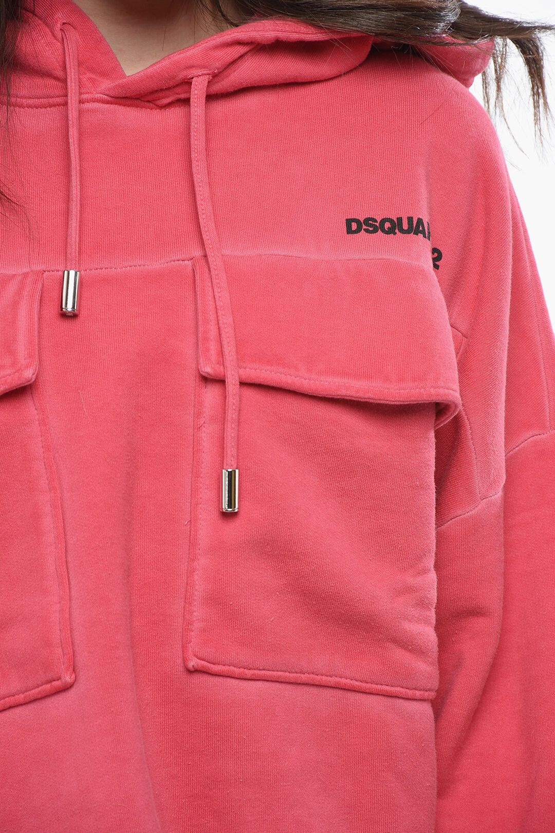 Dsquared2 Hoodie K2 FIT Acid Wash Effect with Double Pocket Size XS / US 0-2 / IT 36-38 - 3 Thumbnail