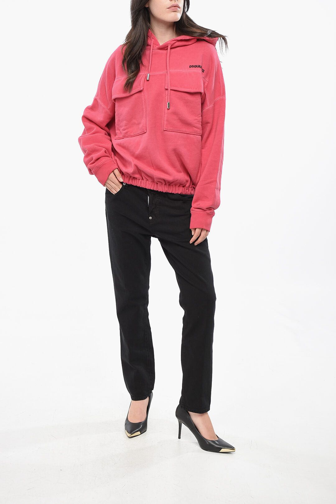 Dsquared2 Hoodie K2 FIT Acid Wash Effect with Double Pocket Size XS / US 0-2 / IT 36-38 - 4 Thumbnail