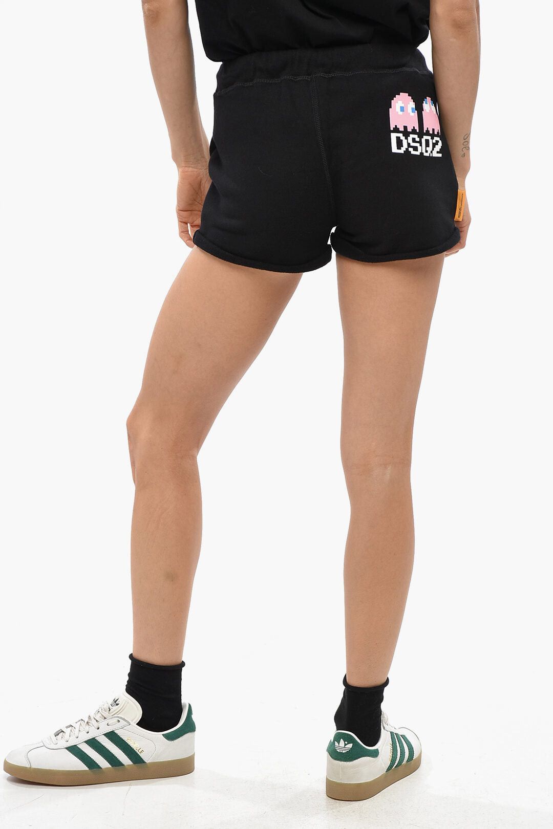 Dsquared2 PAC-MAN Solid Shorts T-FIT with Contrast Print Size 25" / US 0 / IT 36 - 3 Thumbnail