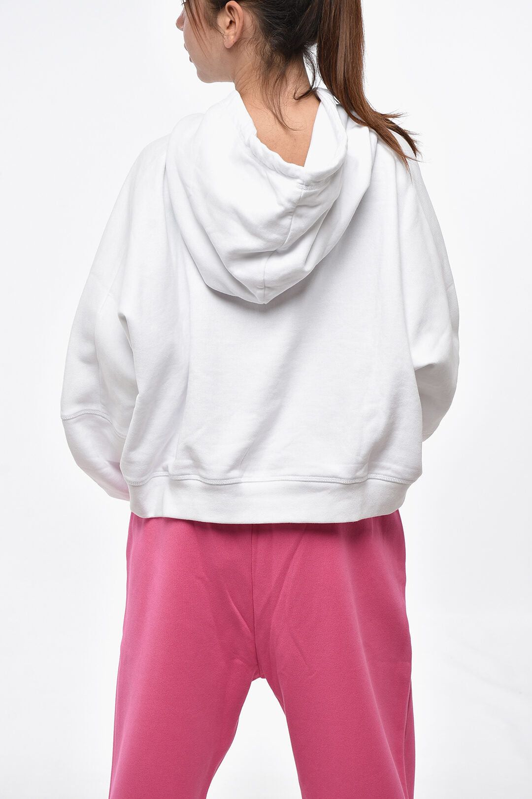 Dsquared2 Hoodie Cropped ONION Cotton Fleece Size L / US 10 / IT 46 - 3 Thumbnail