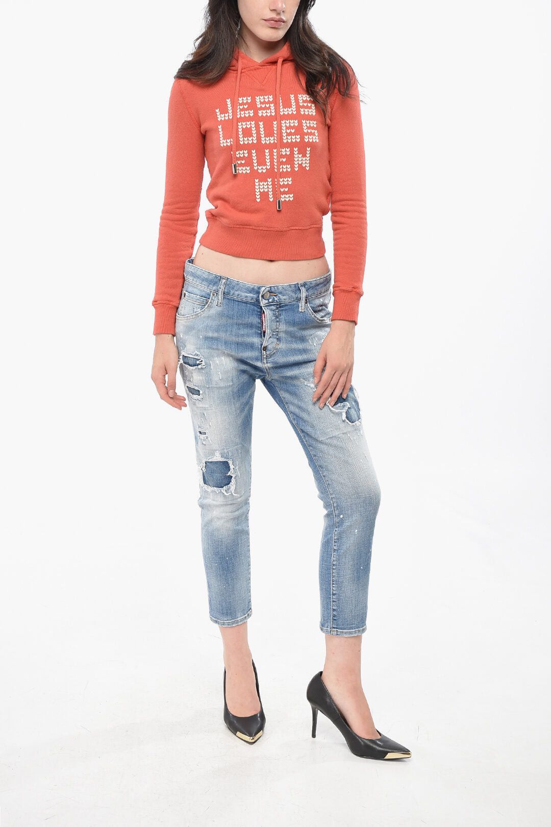 Dsquared2 Hoodie Slim Fit with Raised Embroidery Size XL / US 12-14 / IT 48-50 - 4 Thumbnail