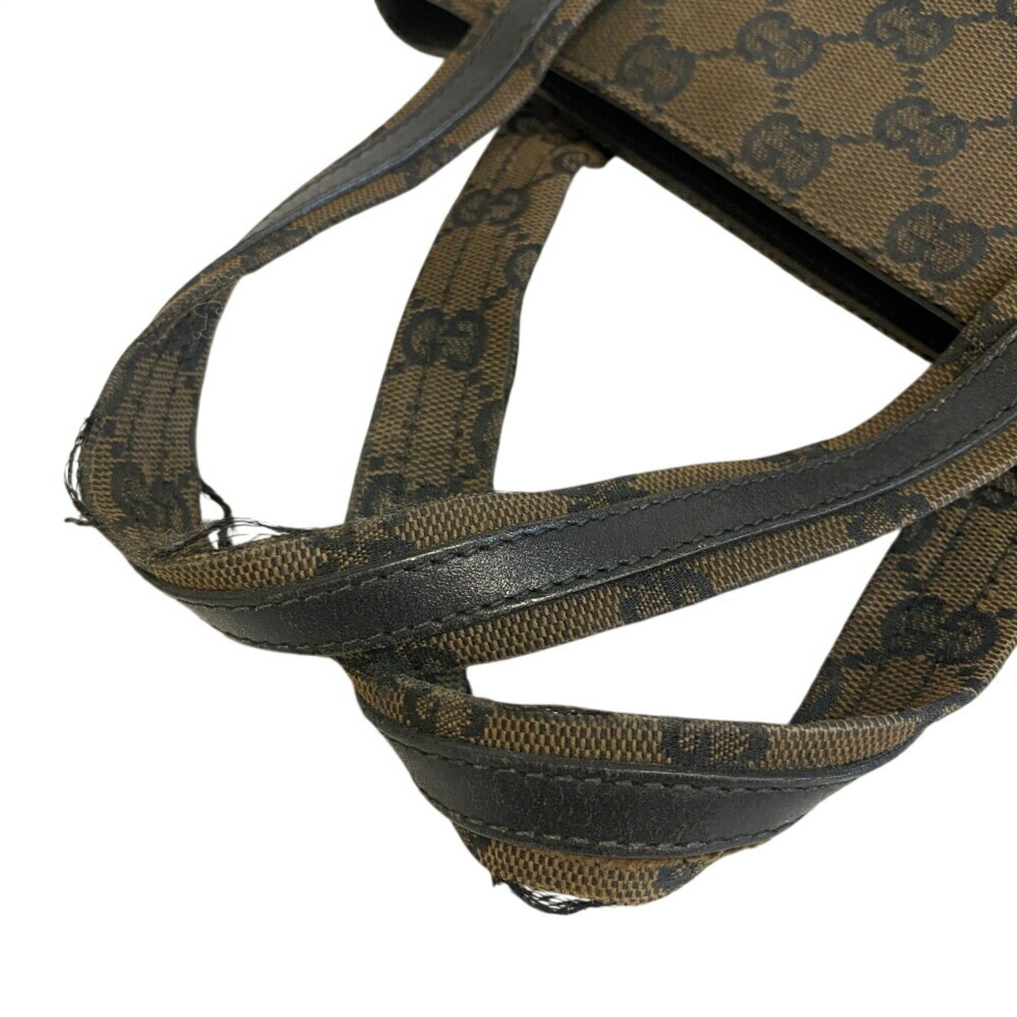 Gucci GUCCI 1079 GG Pattern Handbag, Beige, Women's Size ONE SIZE - 8 Thumbnail